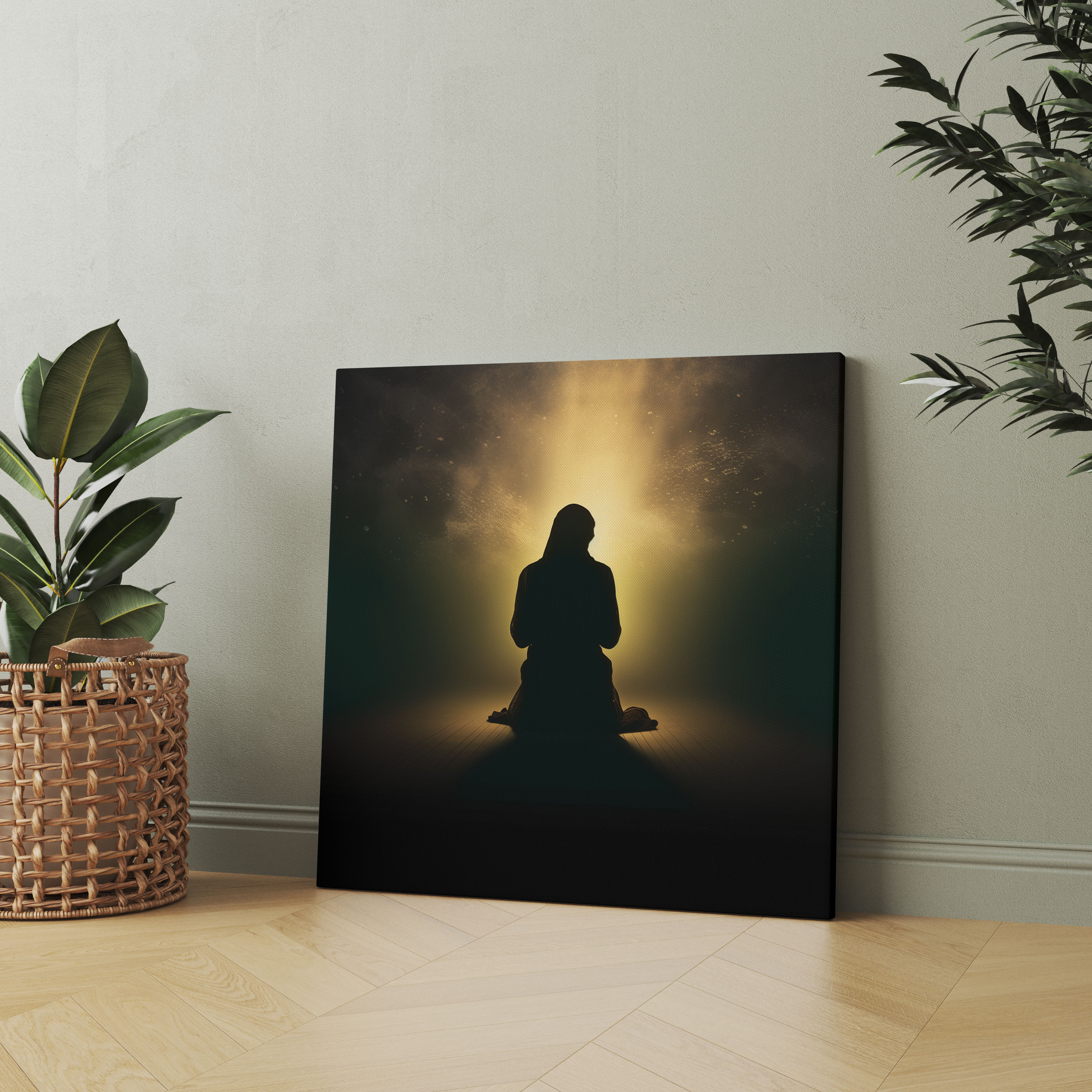 Praying Person Canvas Print - Holy Quran, Impact, Praying Person, Canvas