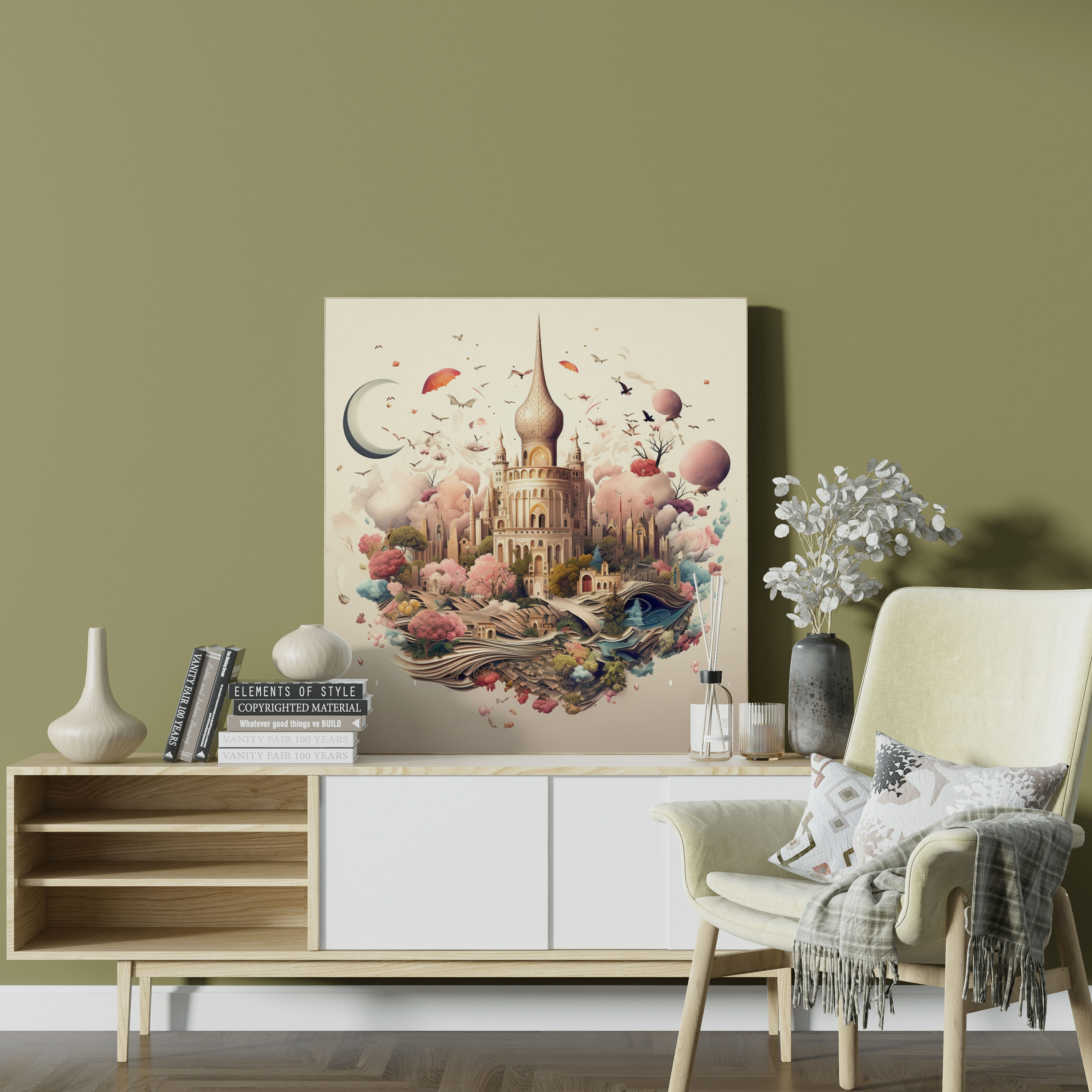 Holy Quran Wall Decoration - Holy Quran, Surreal Artwork, Canvas Print, Home Decoration