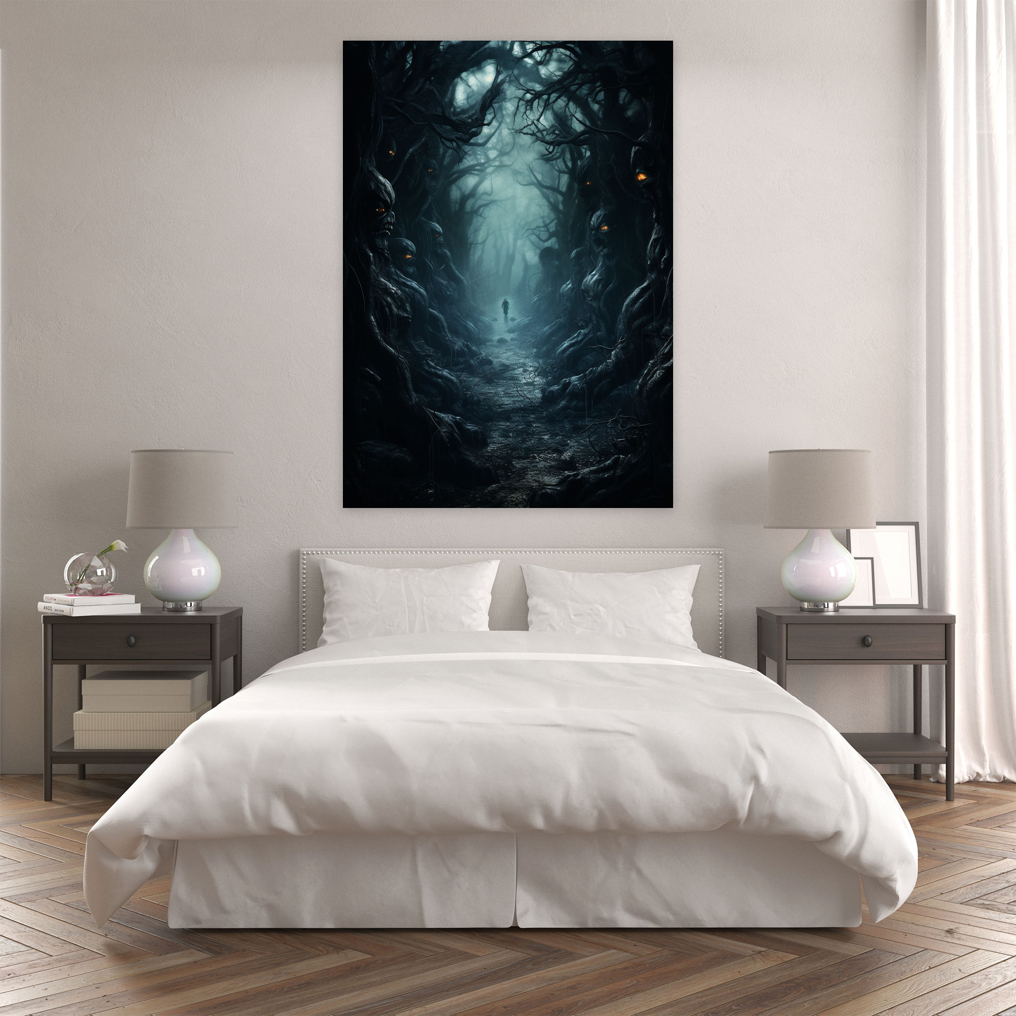 Horror Forest Canvas Print - Horror, Canvas, Canvas Wall Art, Horror
