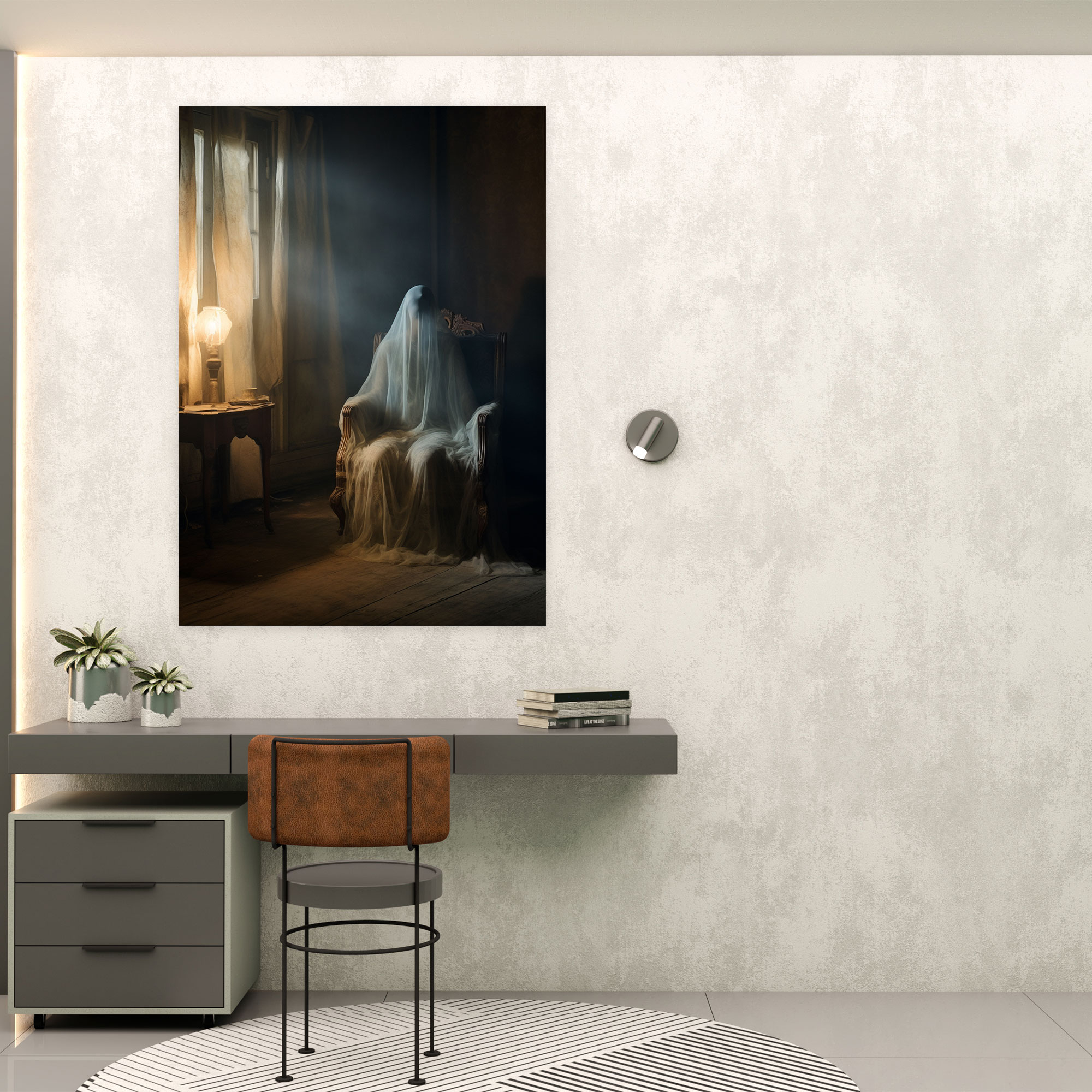 Horror Victorian House Canvas Print - Horror, Victorian House, Apparition, Canvas
