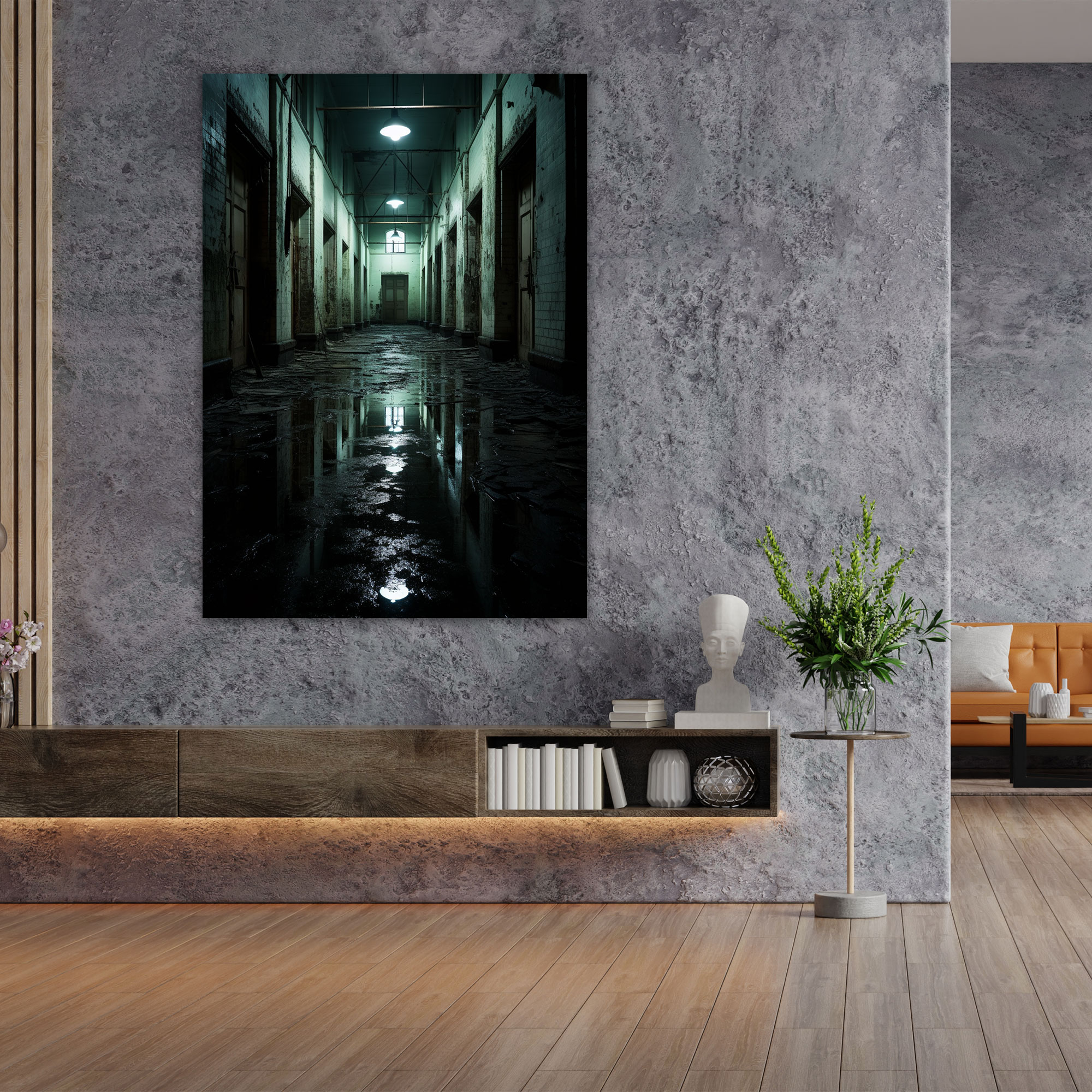 Horror Abandoned Asylum Wall Art - Horror, Abandoned Asylum, Home Decoration, Canvas