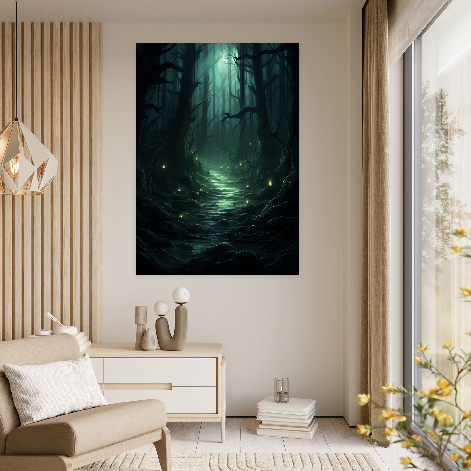 Horror Forest Canvas Print - Horror, Canvas Wall Art, Suspense, Canvas