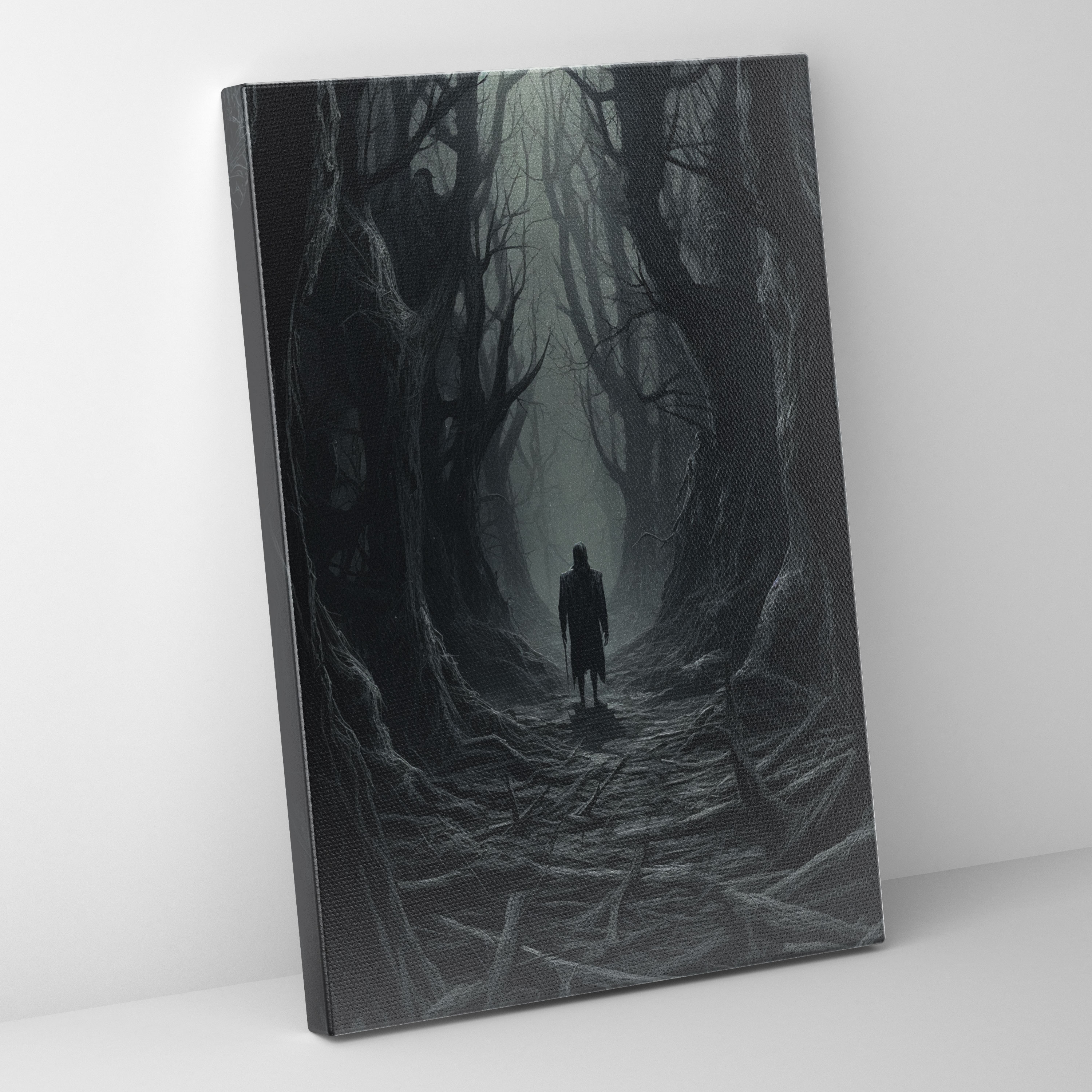 Horror Twisted Forest Canvas Print - Horror, Wall Decoration, Ominous, Wall Art