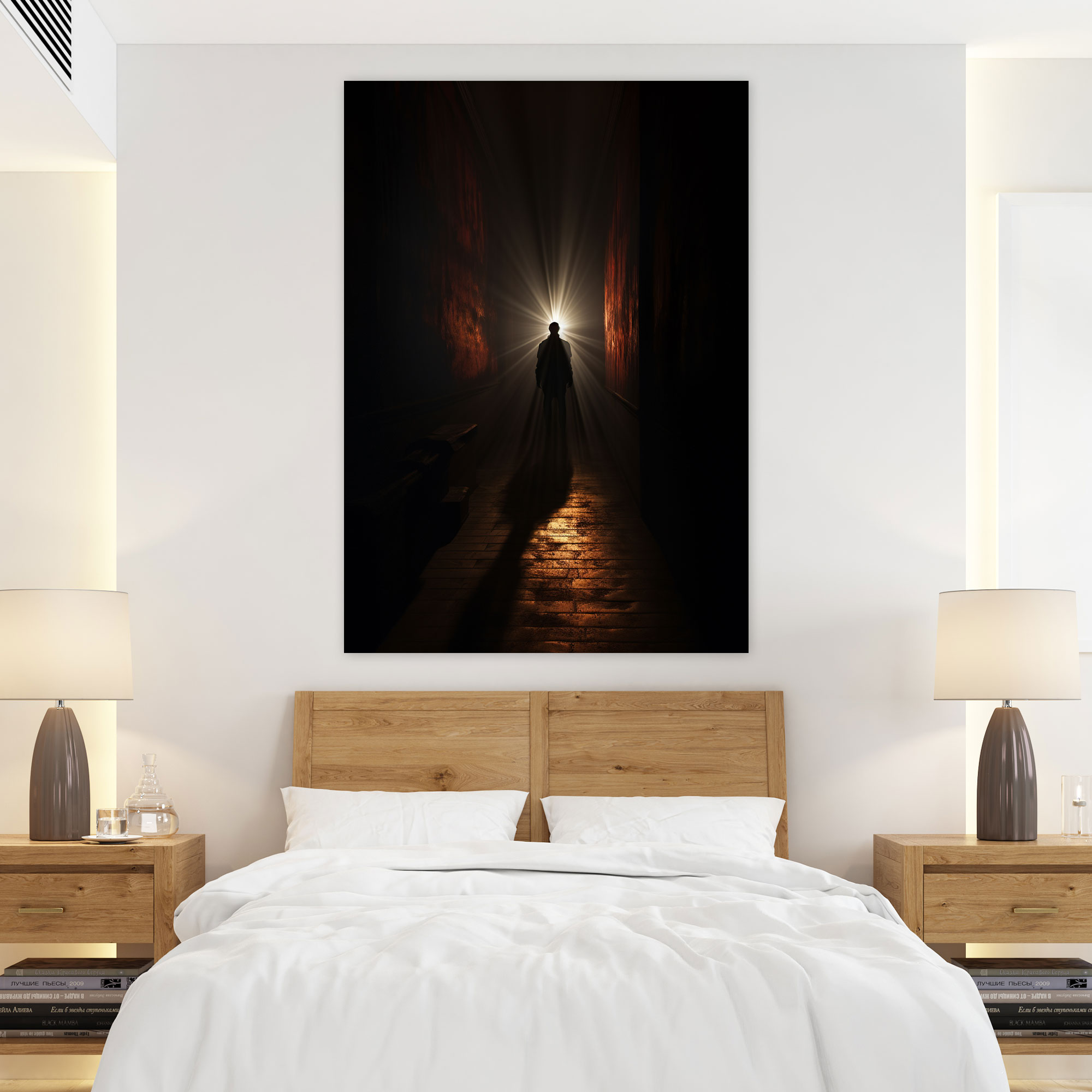Horror Shadowy Figure Canvas Print - Horror, Spine-Tingling, Home Decoration, Horror