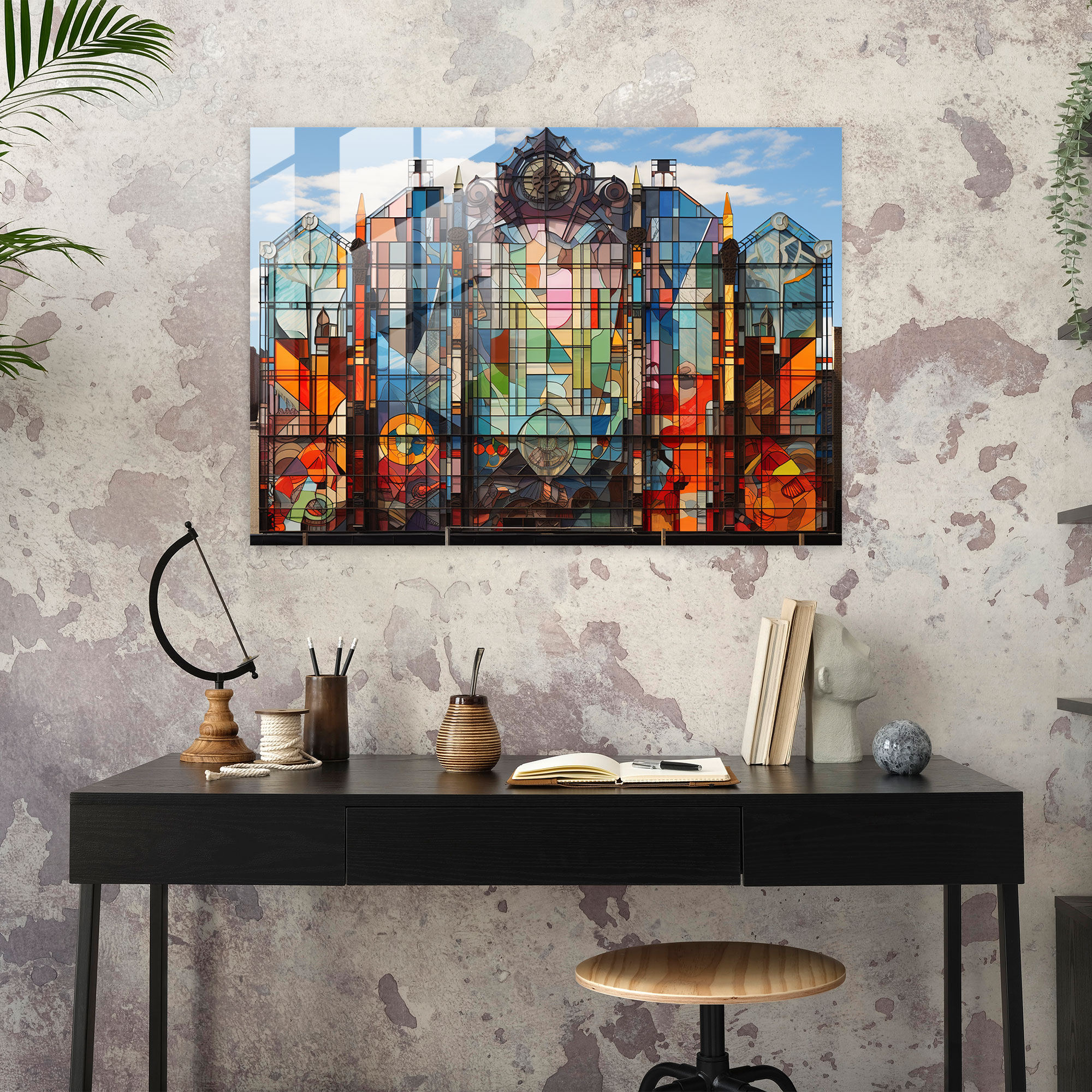Harlem Apollo Geometry Glass Print - Harlem, Glass Print, Modern Art, Wall Decoration