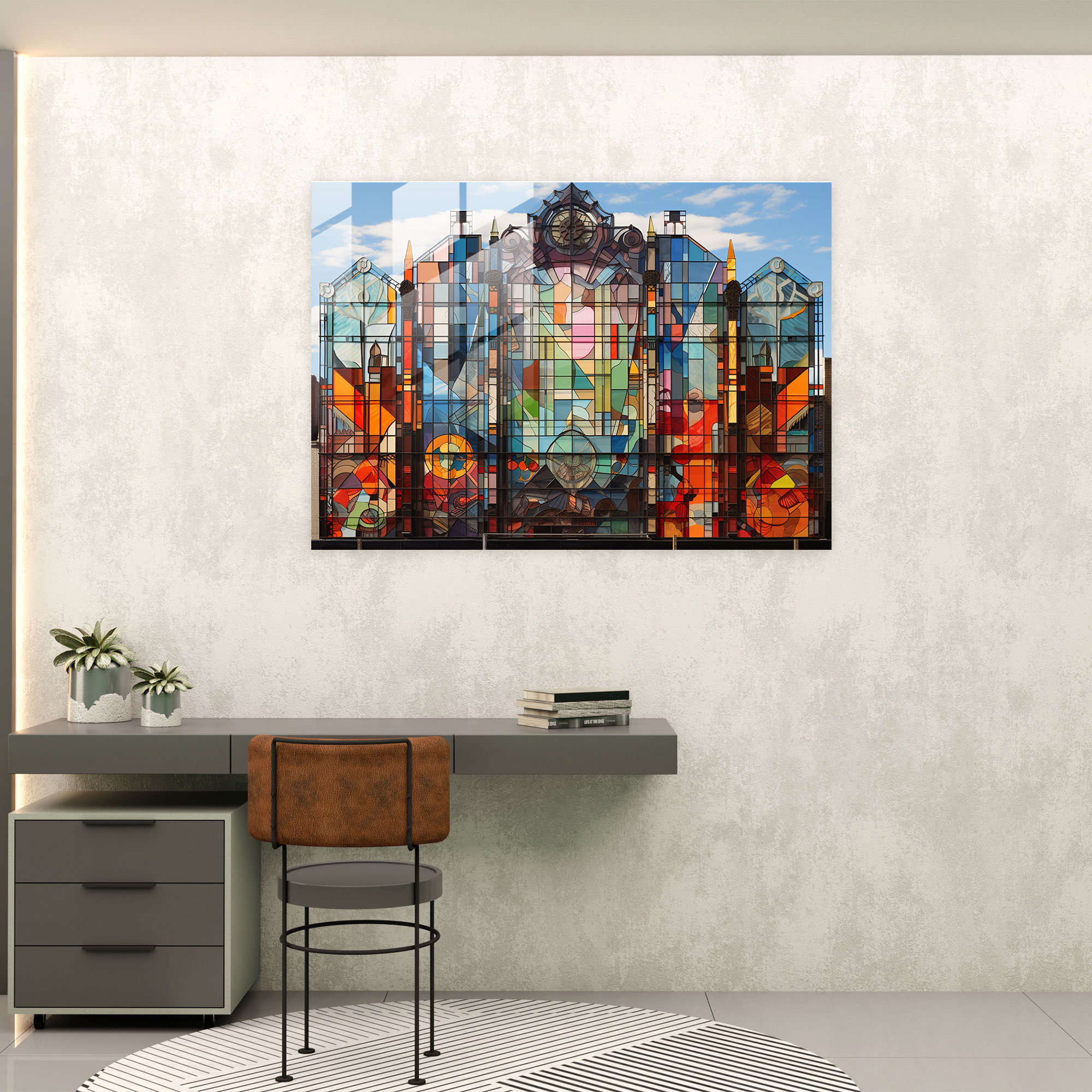 Harlem Apollo Geometry Glass Print - Harlem, Glass Print, Modern Art, Wall Decoration