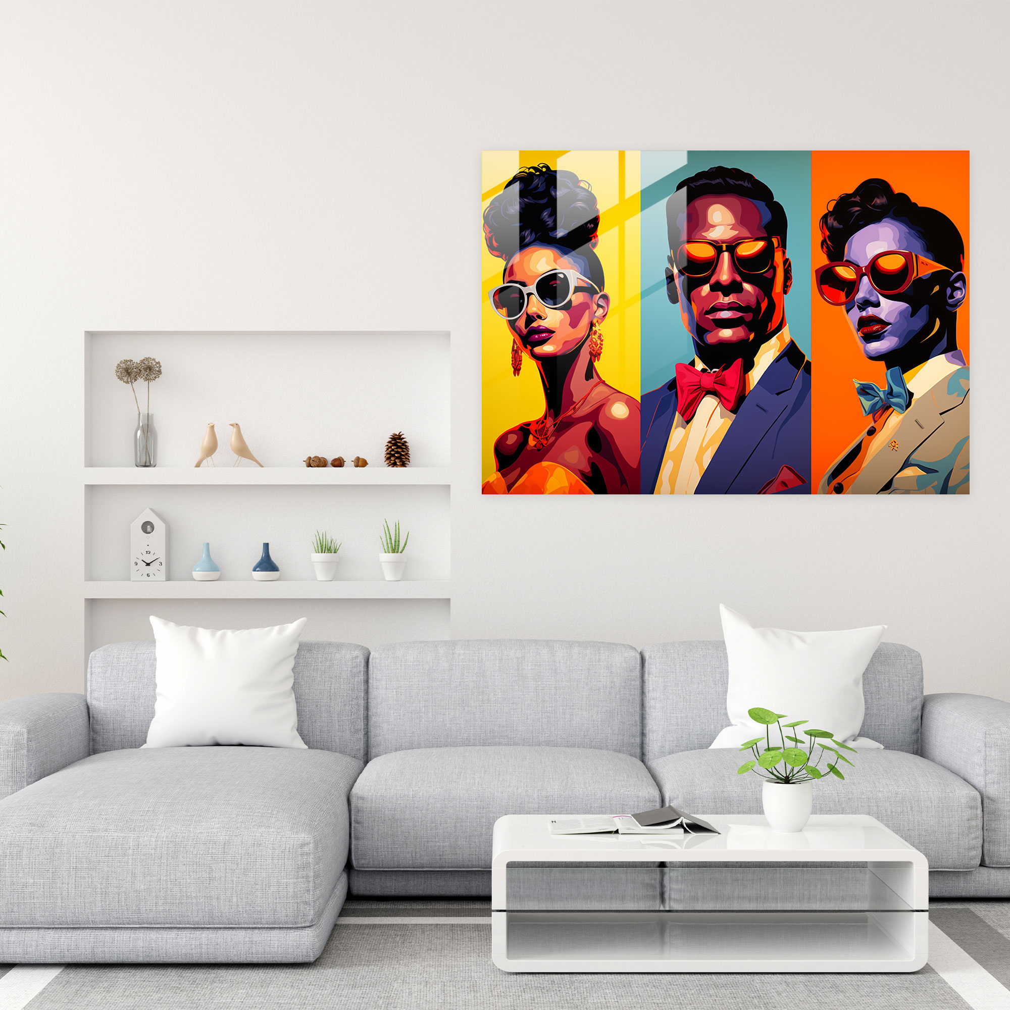 Harlem Cam Tablo - Pop Sanat Portre Saygı - Harlem Portre