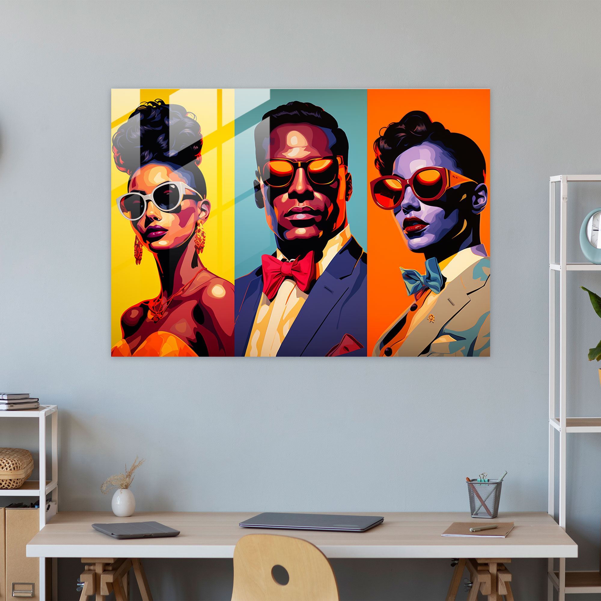 Harlem Cam Tablo - Pop Sanat Portre Saygı - Harlem Portre