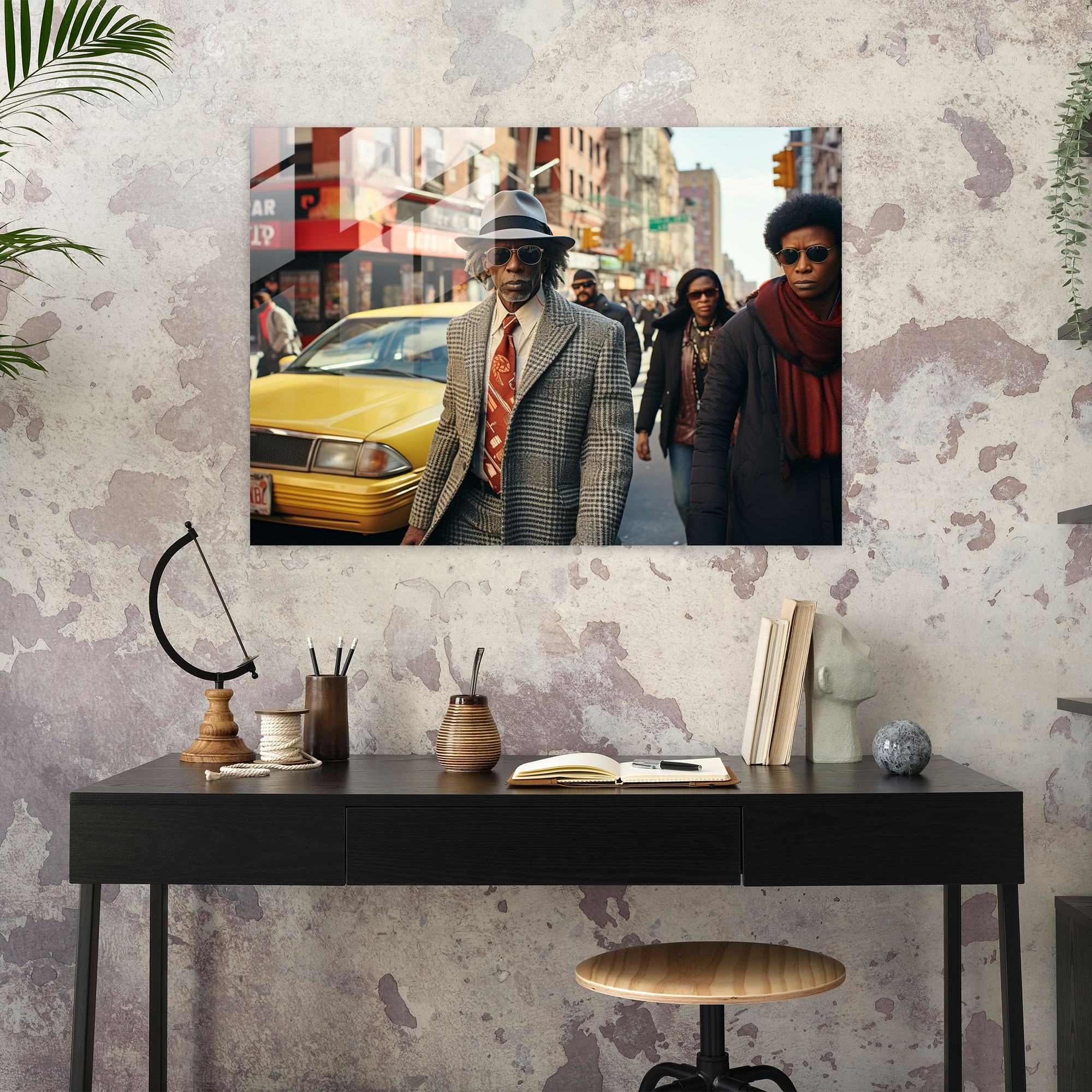 Harlem Streets Glass Print - Harlem, Glass Art, Glass Wall Art, Harlem