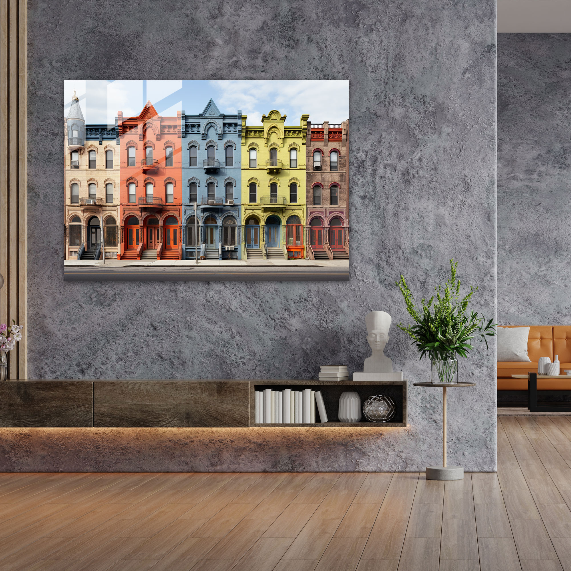 Harlem'in Simge Yapıları Cam Tablosu - Harlem Mimarlık Simge Yapılar