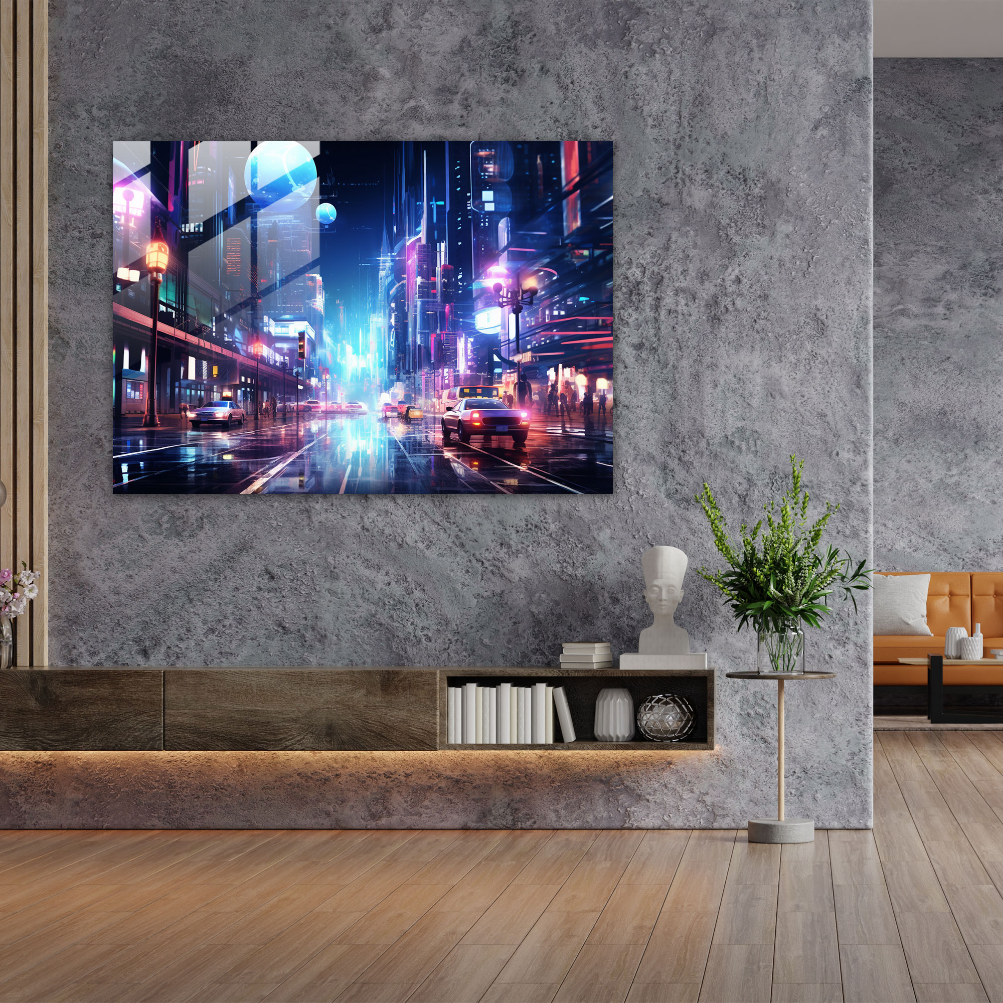 Harlem Glass Print - Harlem, Glass Art, Wall Decoration, Vibrant Cityscape