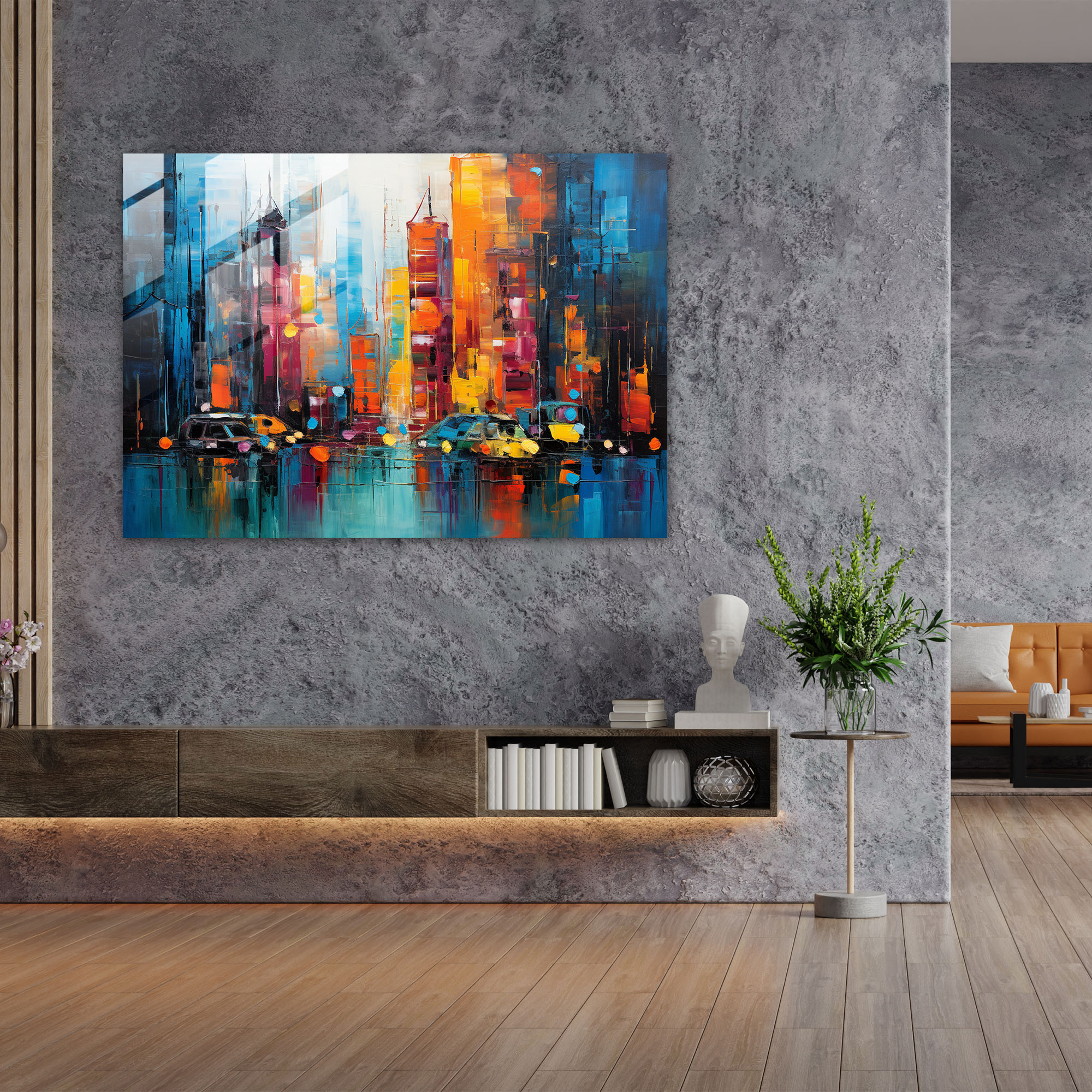 Harlem Glass Print - Harlem, Home Decoration, Harlem, Vibrant Colors