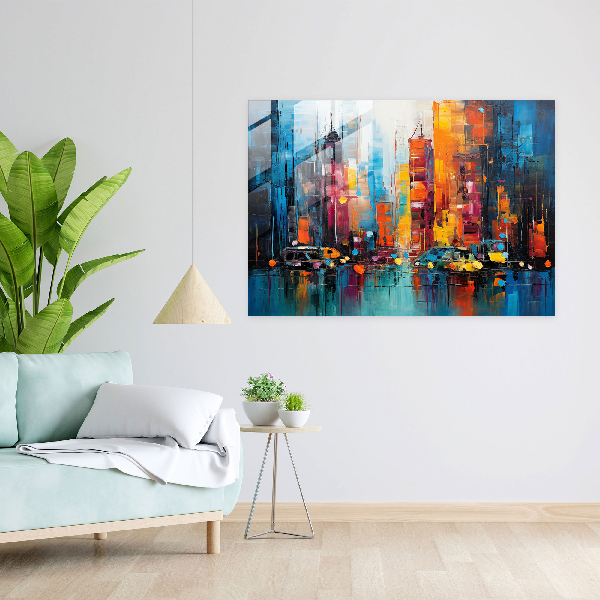 Harlem Glass Print - Harlem, Home Decoration, Harlem, Vibrant Colors