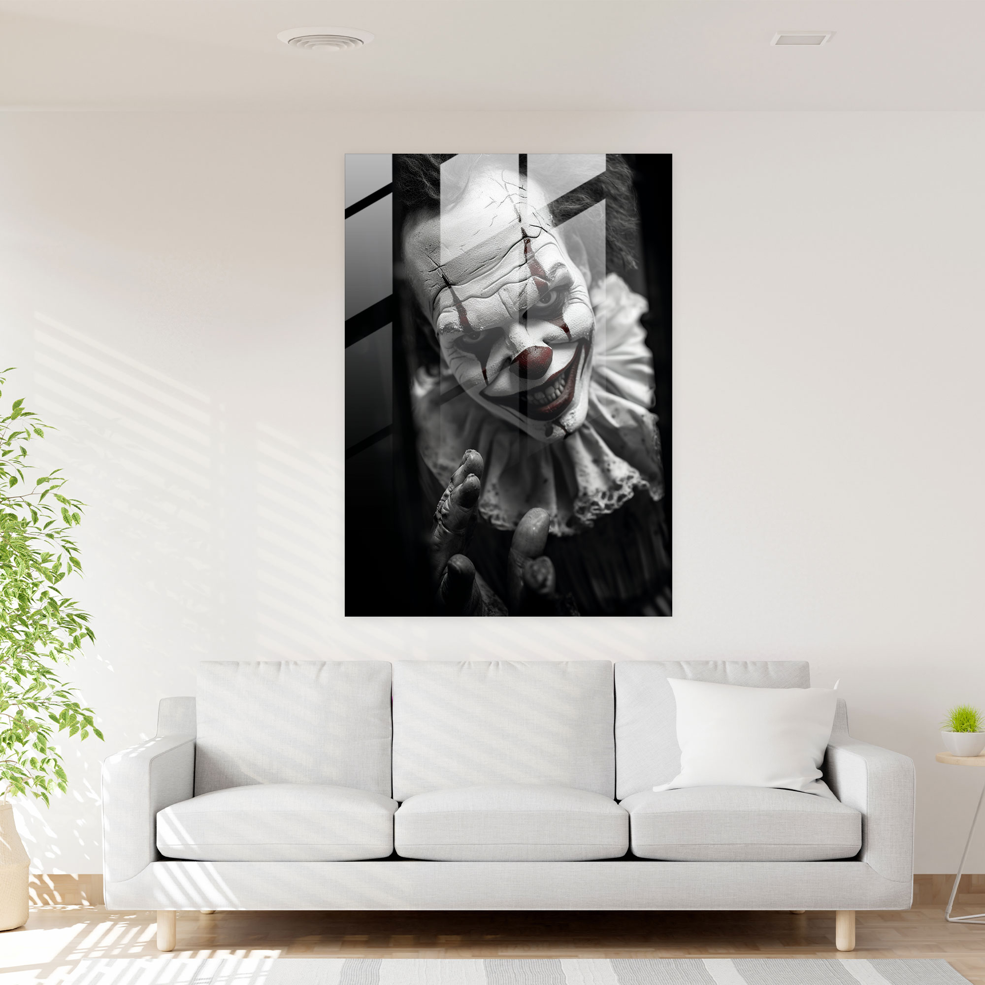 Sinister Glass Wall Art - Horror, Modern Art, Home Decoration, Glass Wall Art