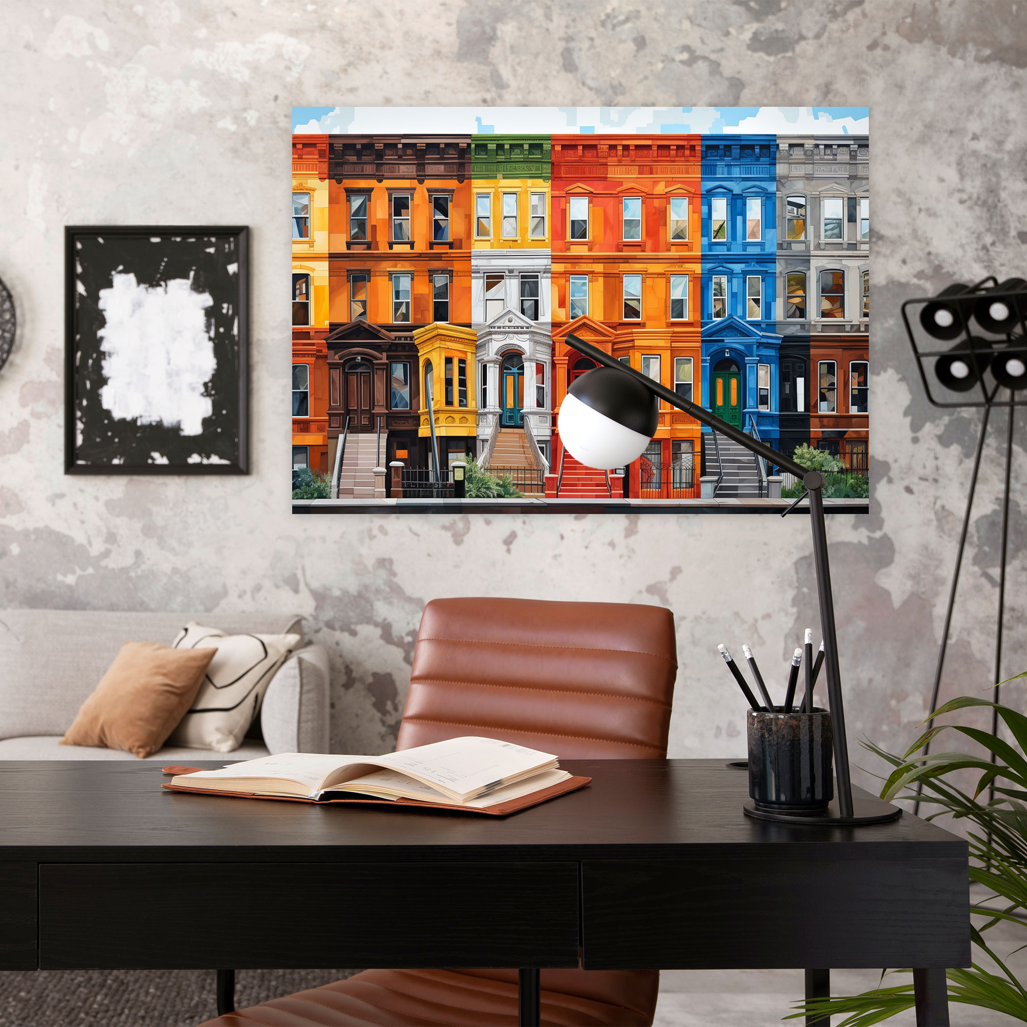 Harlem Brownstones Canvas Print - Harlem, Wall Decoration, Canvas Wall Art, Harlem