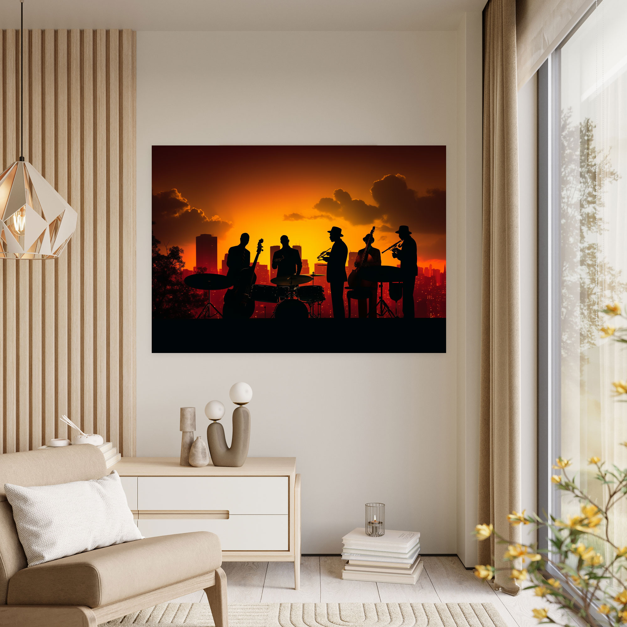 Harlem Jazz Band Canvas Print - Harlem, Wall Decoration, Canvas Wall Art, Wall Art