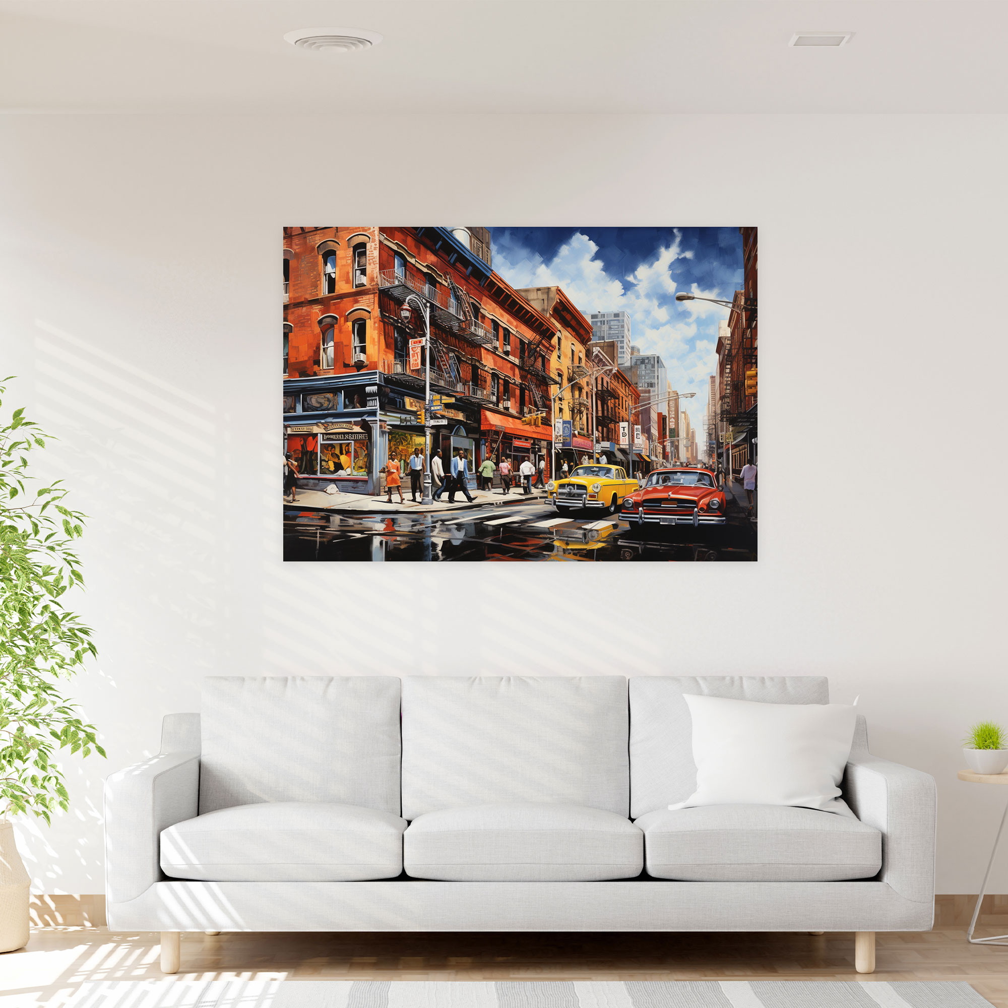 Harlem Topluluk Kanvas Tablo - Duvar Dekorasyonu Harlem