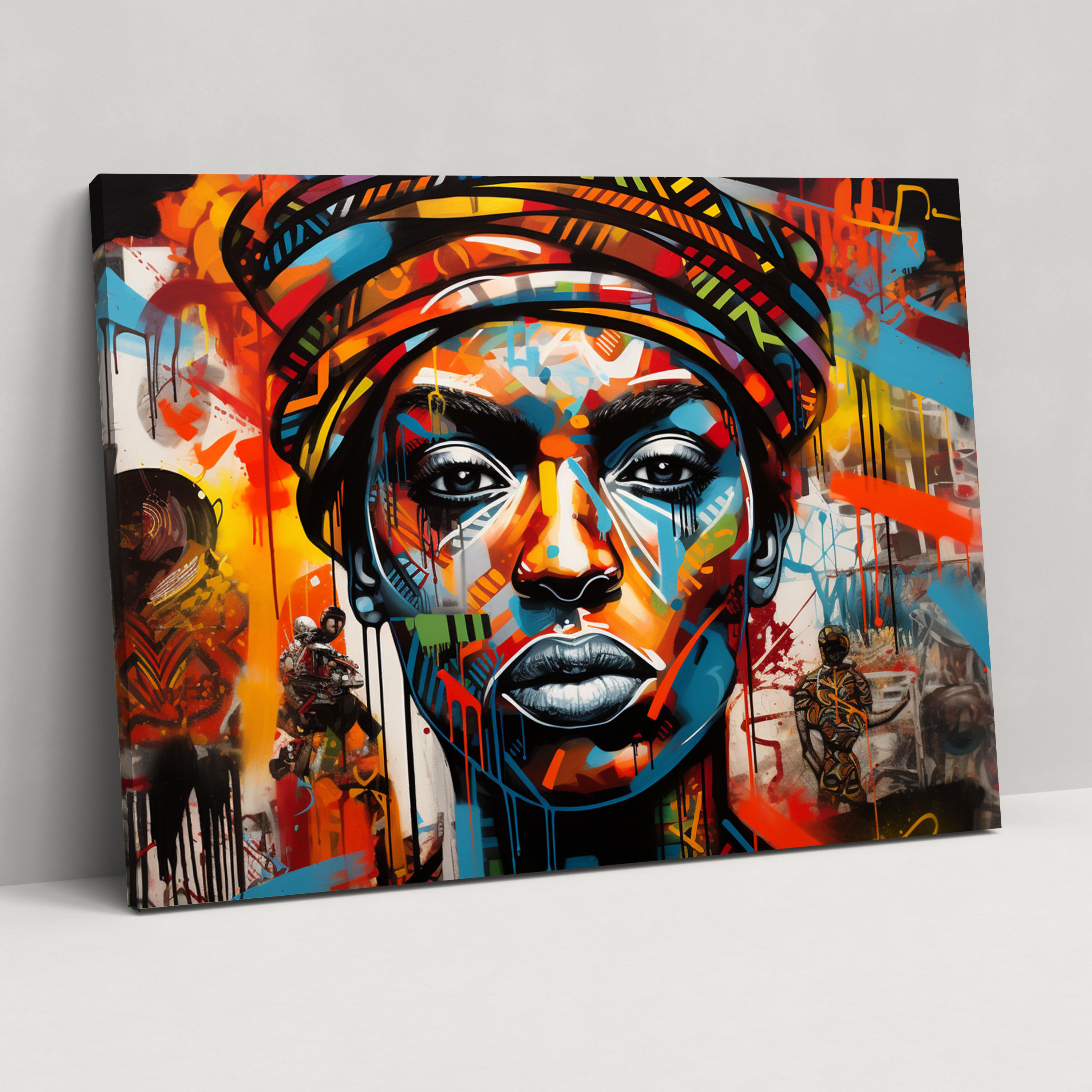 Harlem Graffiti Canvas Print - Harlem, Statement Piece, Edgy, Canvas Print