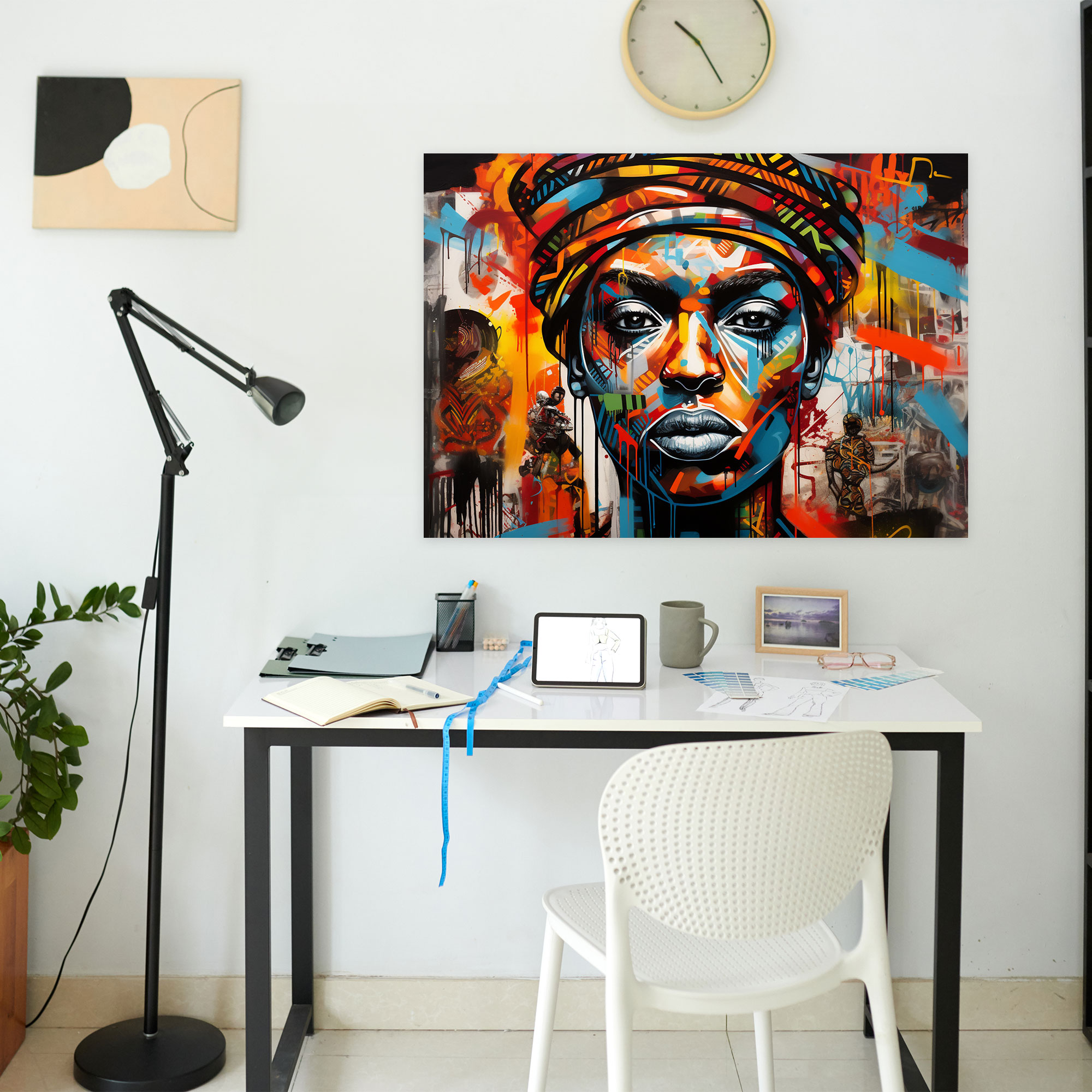Harlem Graffiti Canvas Print - Harlem, Statement Piece, Edgy, Canvas Print