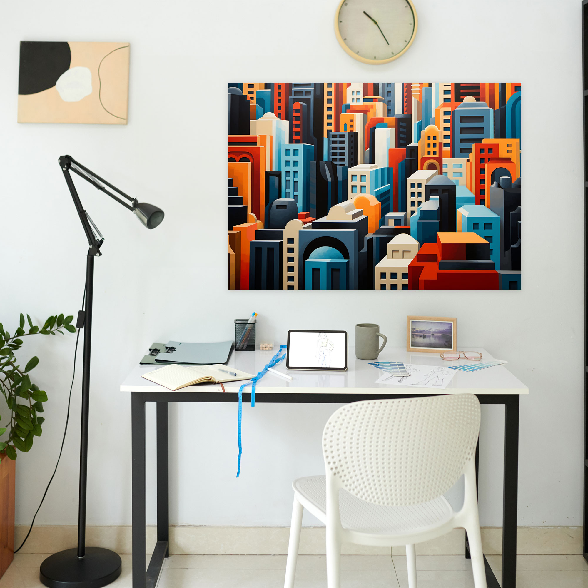 Harlem Geometric Canvas Print - Harlem, Canvas, Stunning, Home Decoration