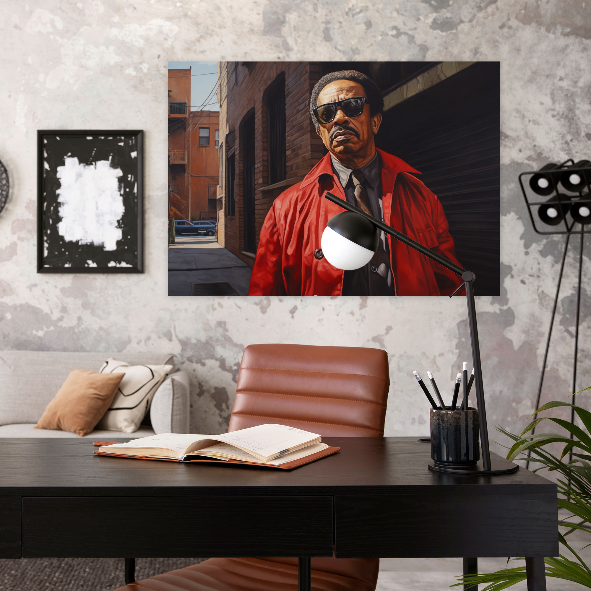 Influential Figure Portrait Canvas Print - Harlem, Canvas Wall Art, Home Decoration, Harlem