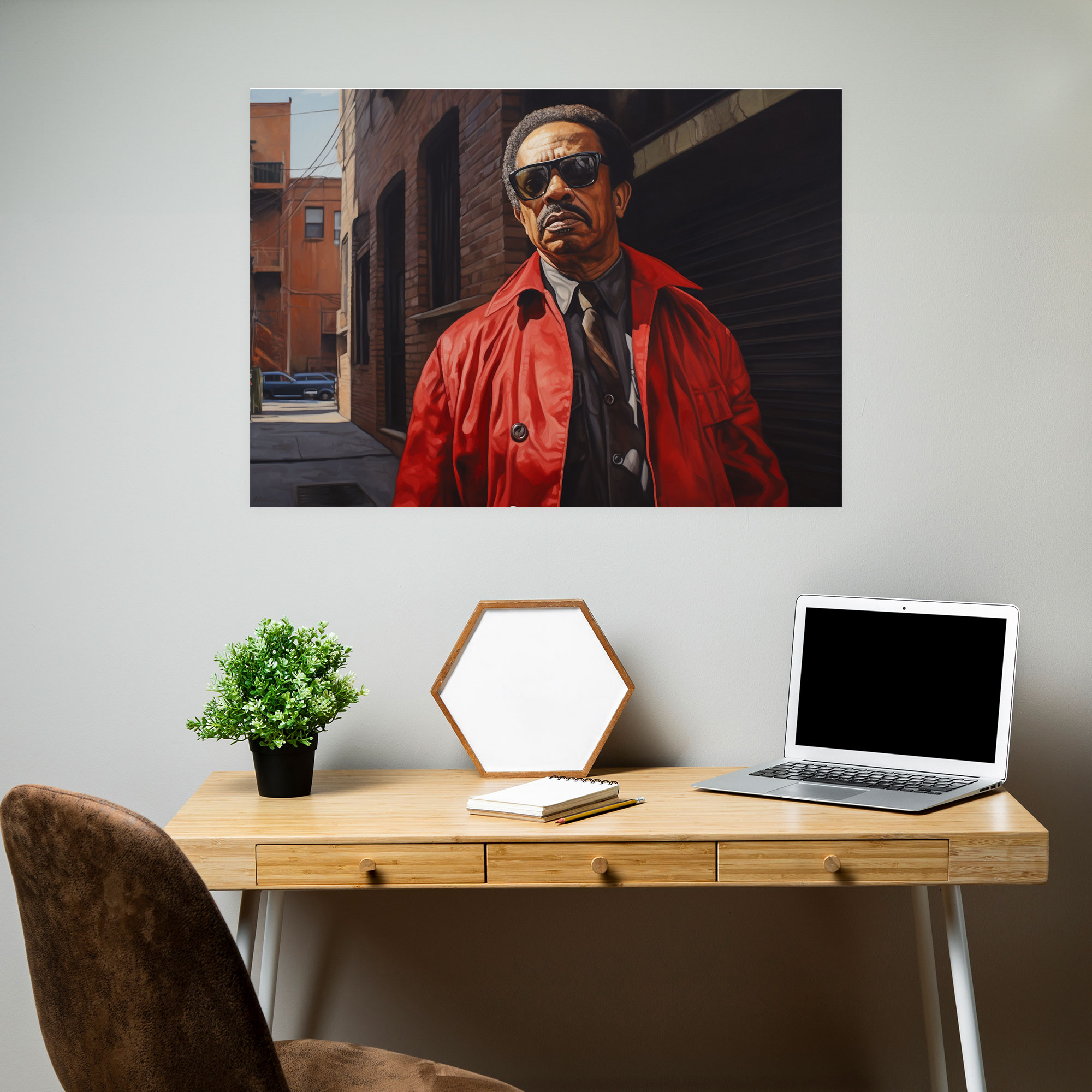 Influential Figure Portrait Canvas Print - Harlem, Canvas Wall Art, Home Decoration, Harlem