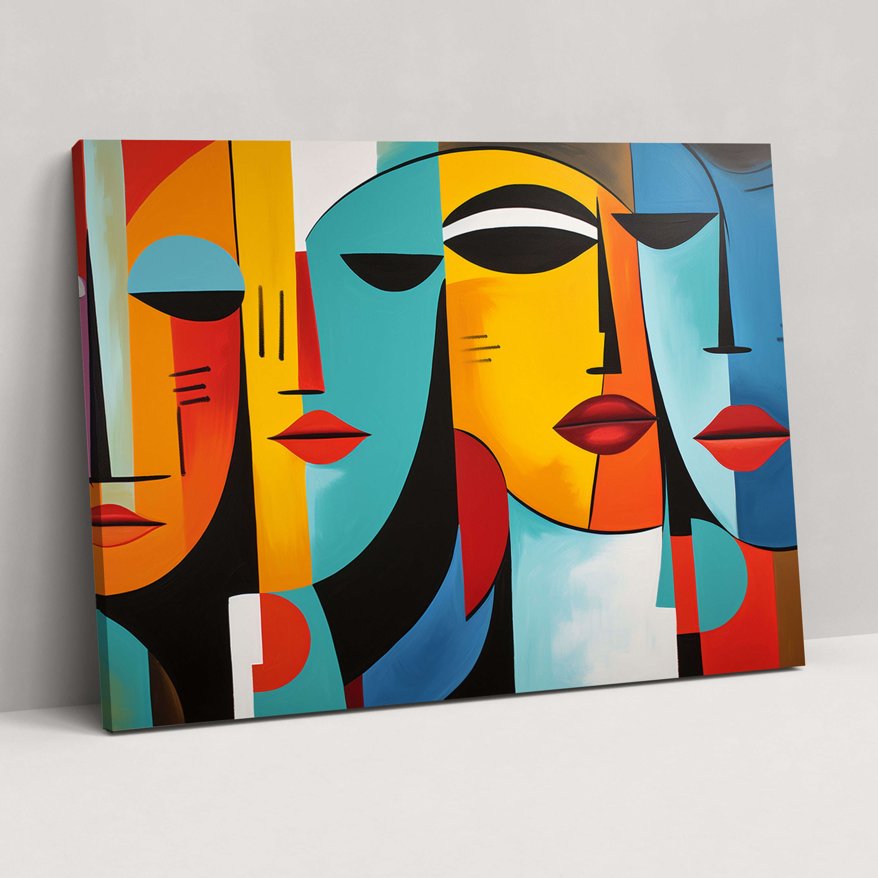 Harlem Abstract Canvas Print - Harlem, Home Decoration, Abstract Art, Acrylic Painting