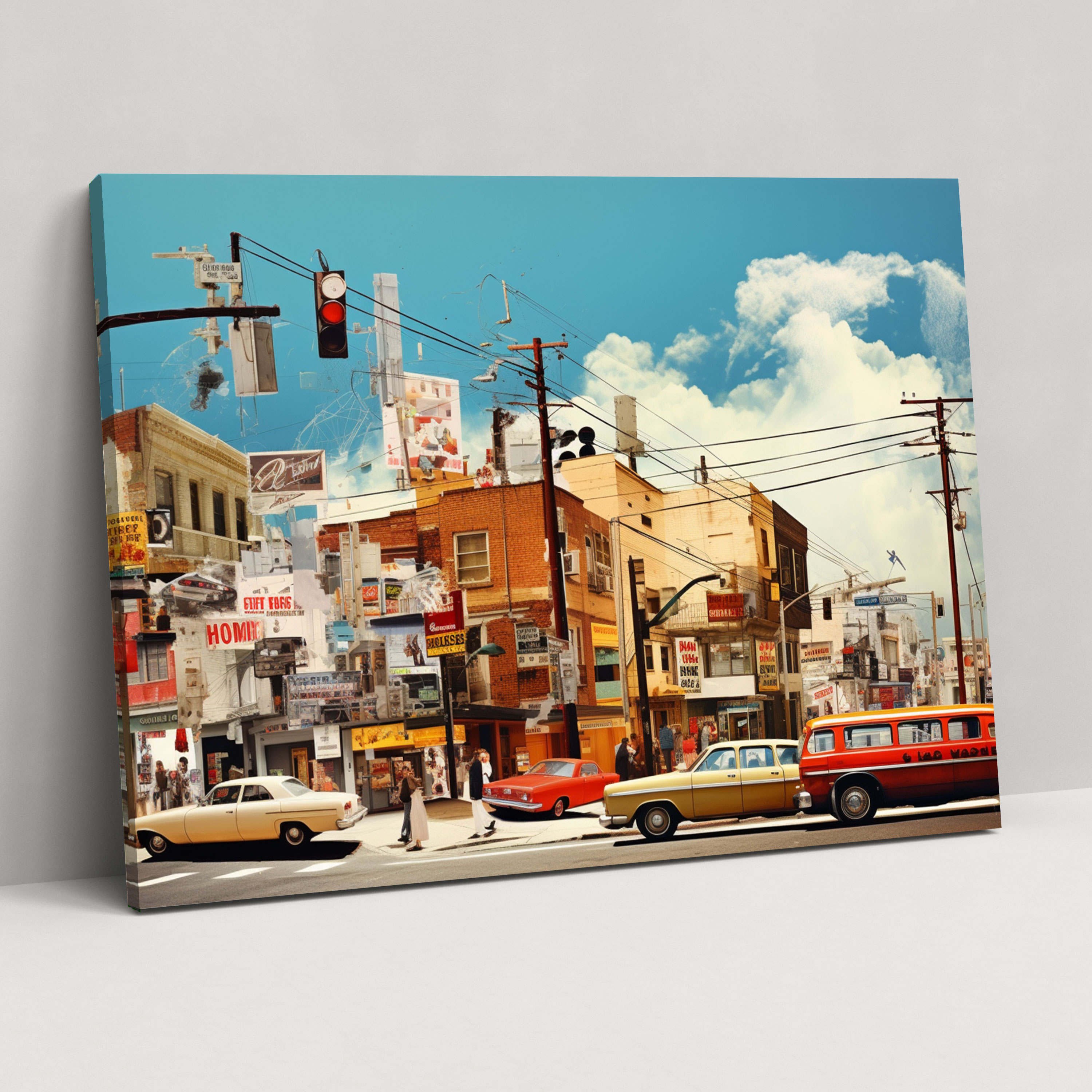Suburban Cityscape Wall Decoration - Harlem, Wall Art, Wall Decoration, Contemporary
