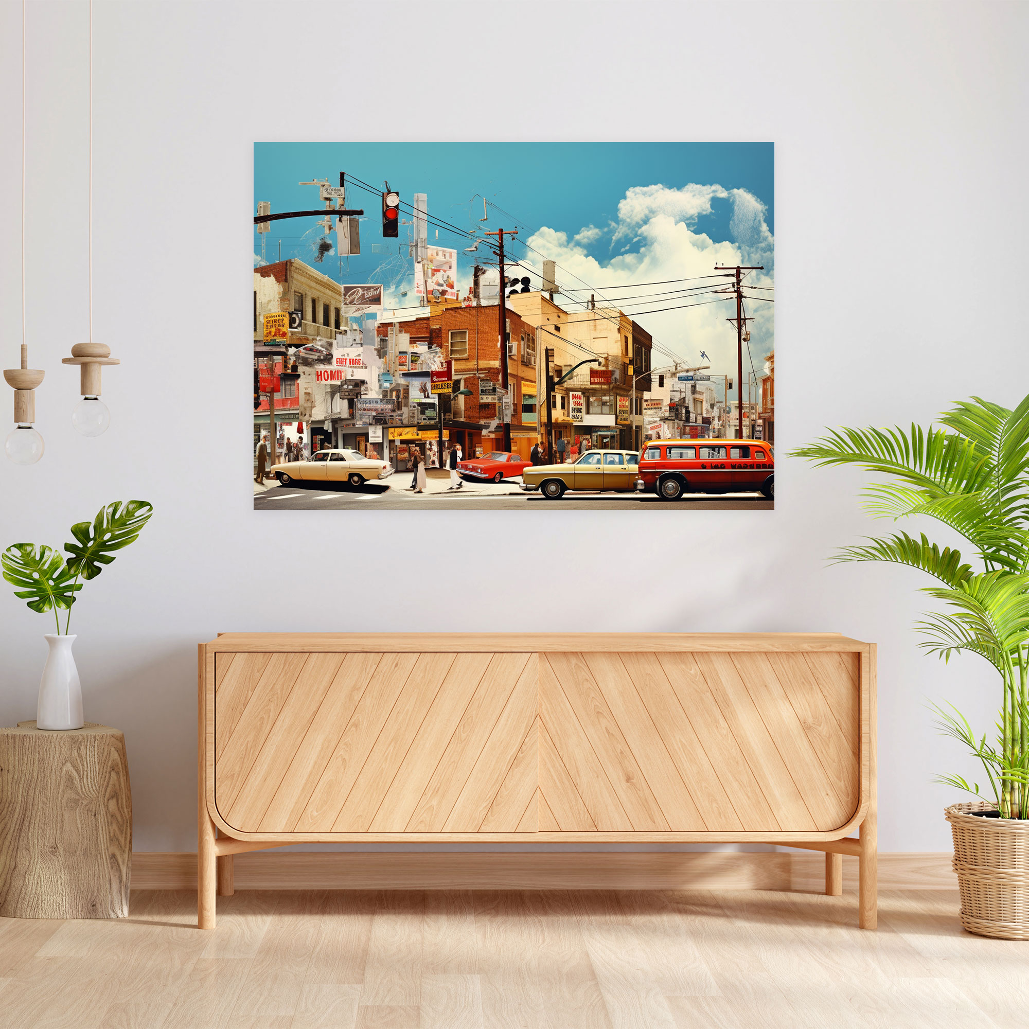 Suburban Cityscape Wall Decoration - Harlem, Wall Art, Wall Decoration, Contemporary