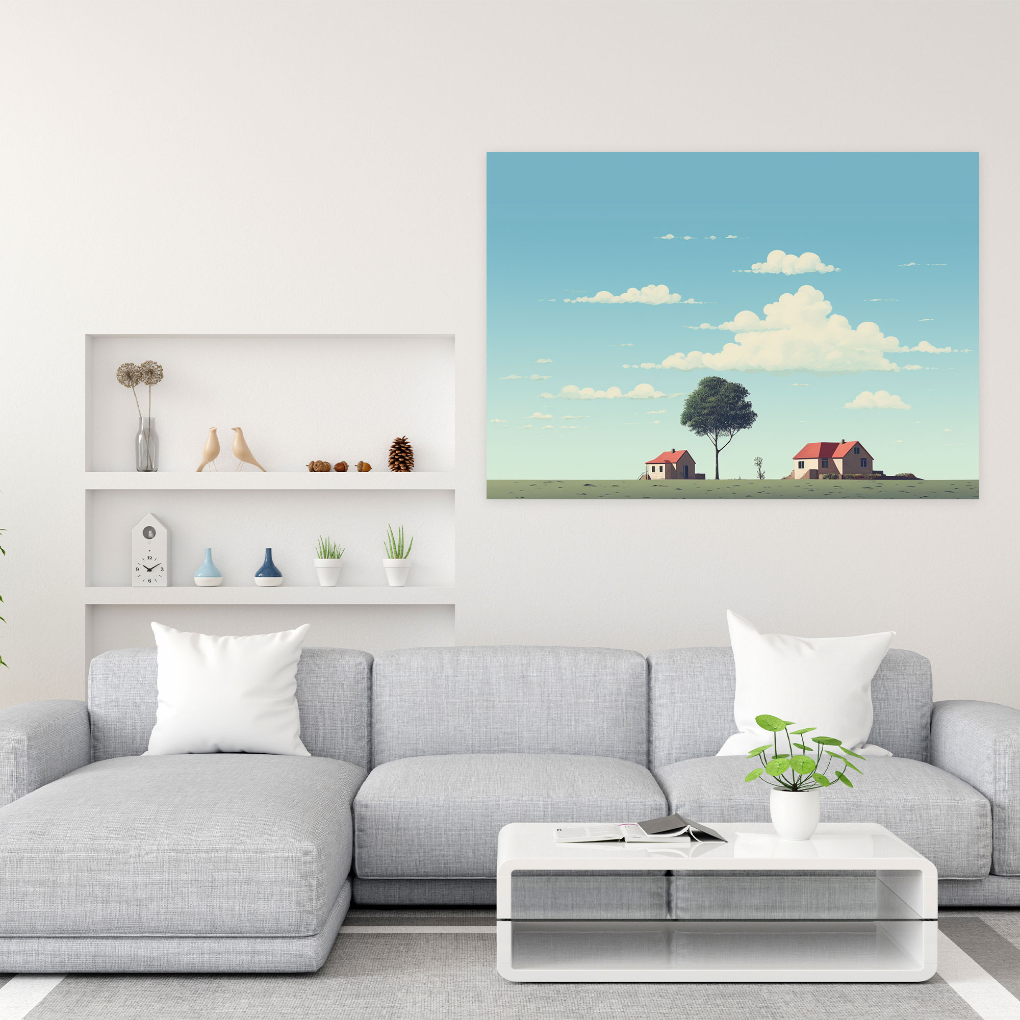 Solitary Suburban Wall Art - Harlem, Canvas, Solitude, Canvas Wall Art