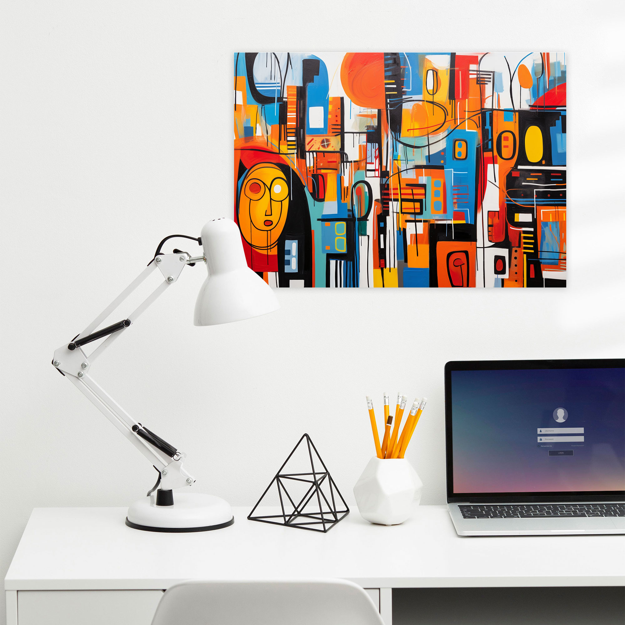 Harlem Abstract Art Canvas Print - Harlem, Wall Art, Wall Decoration, Vibrant Colors