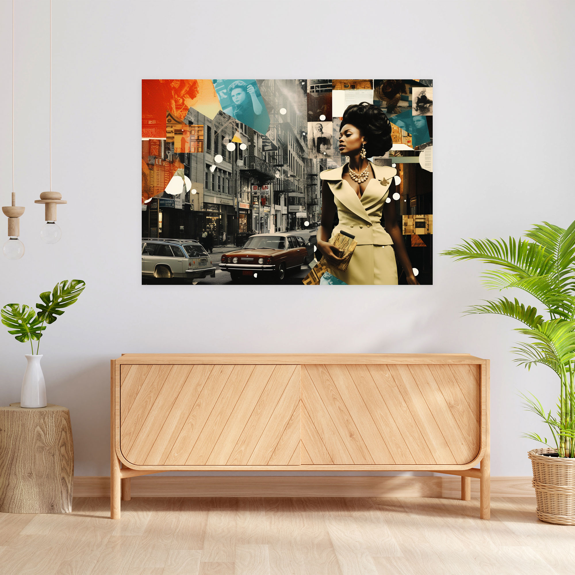Harlem Spirit Collage Canvas Print - Harlem, Home Decoration, Canvas Wall Art, Wall Art