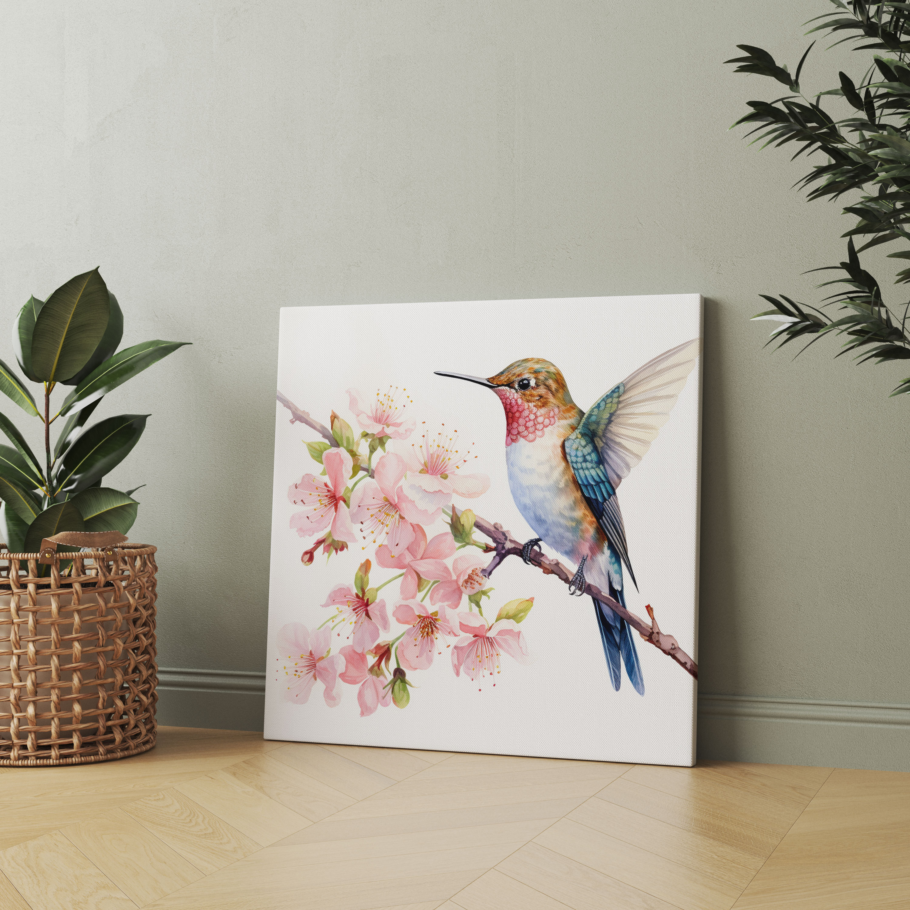 Hummingbird Wall Art - Hummingbird, Delicate, Branch, Hummingbird