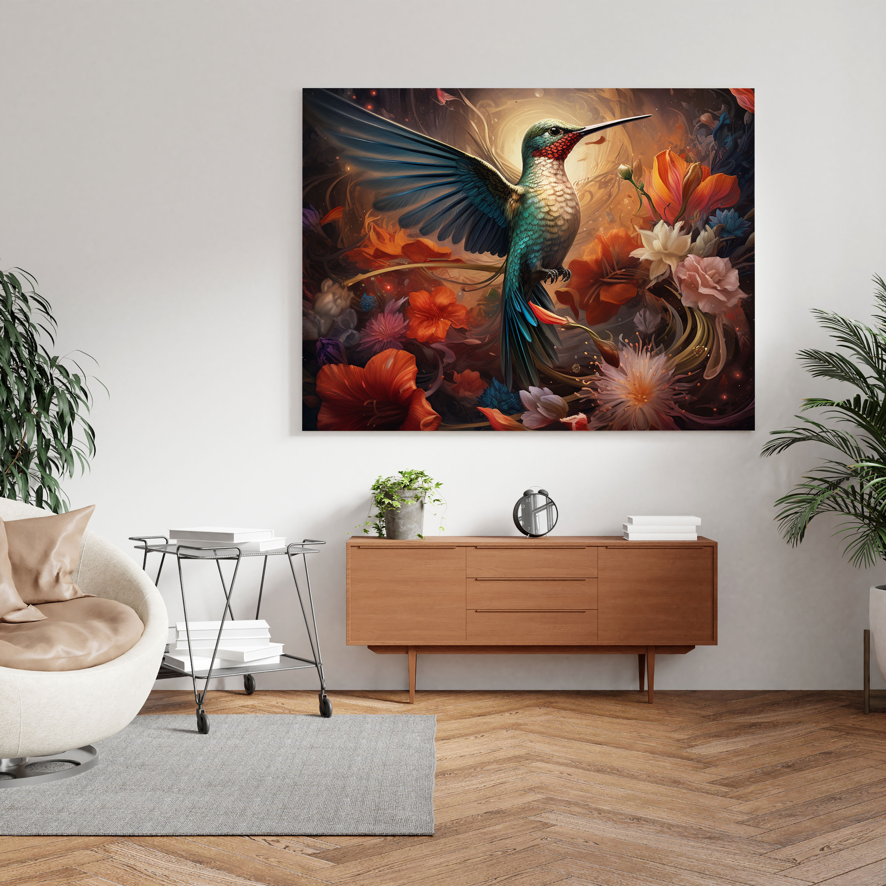 Hummingbird Wall Decoration - Hummingbird, Canvas Print, Canvas Wall Art, Otherworldly