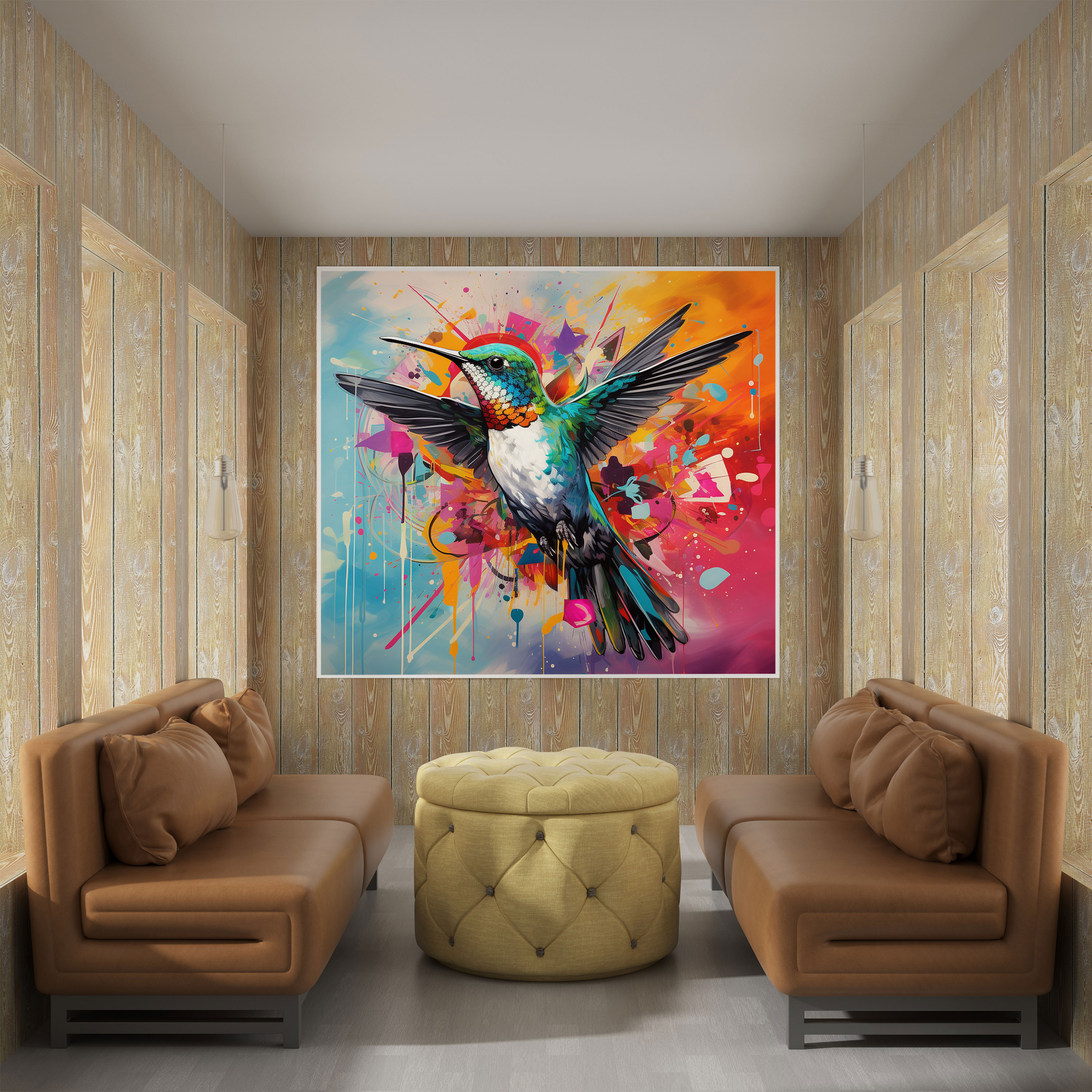 Hummingbird Canvas Print - Hummingbird, Wall Decoration, Bold, Canvas