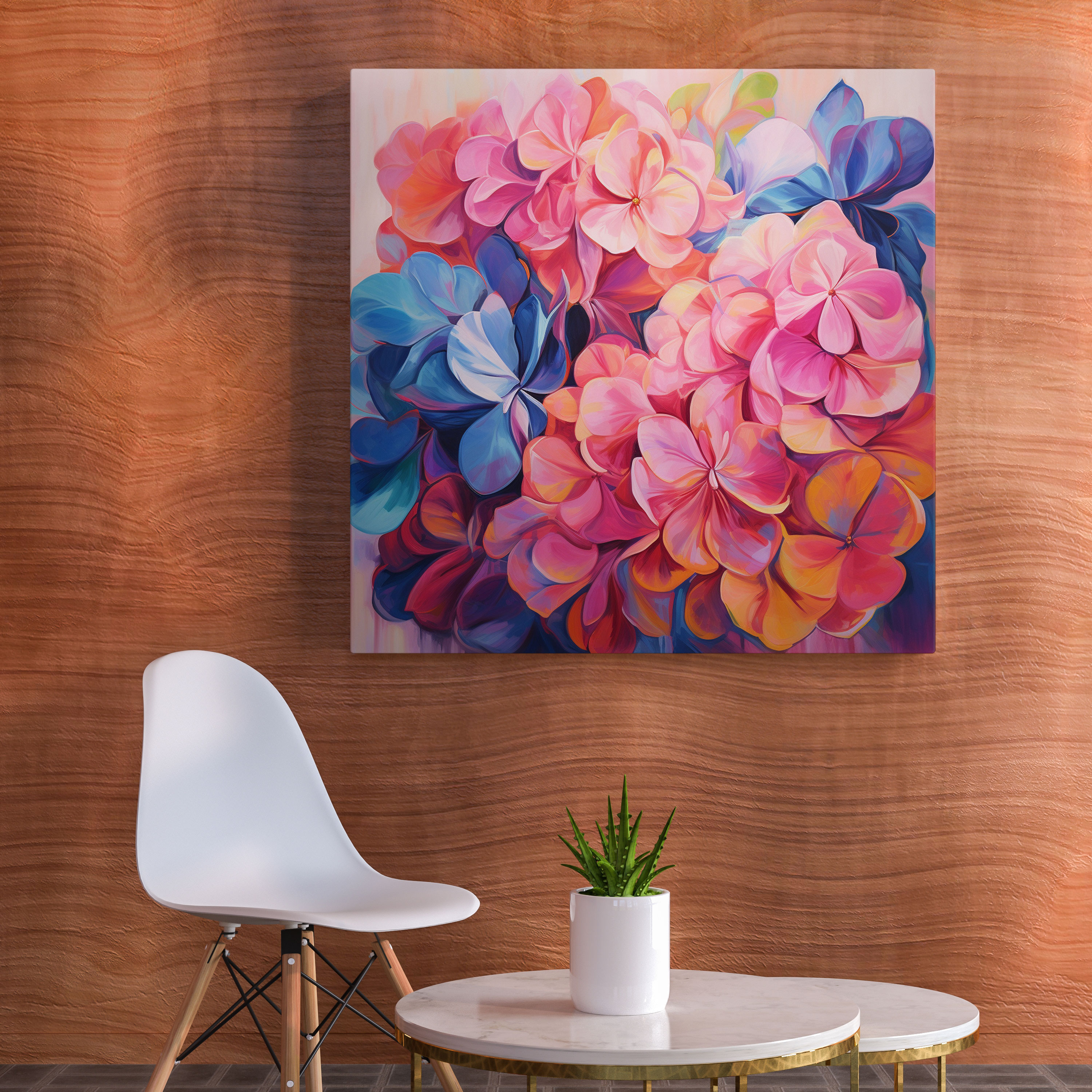 Hydrangea Abstract Canvas Print - Hydrangea, Abstract, Hydrangea, Wall Decoration