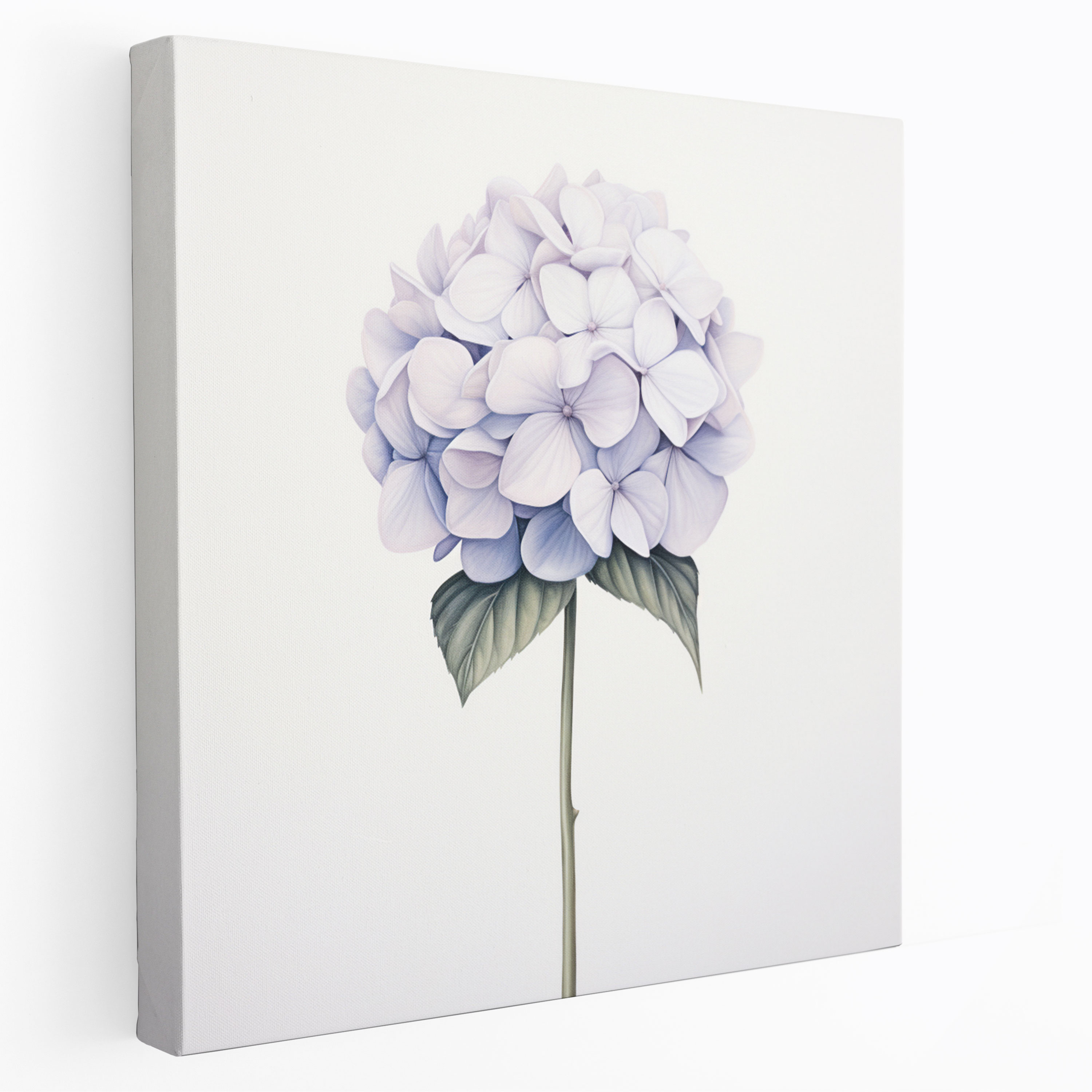 Hydrangea Minimalist Canvas Print - Hydrangea, Canvas Wall Art, Home Decoration, Wall Decoration