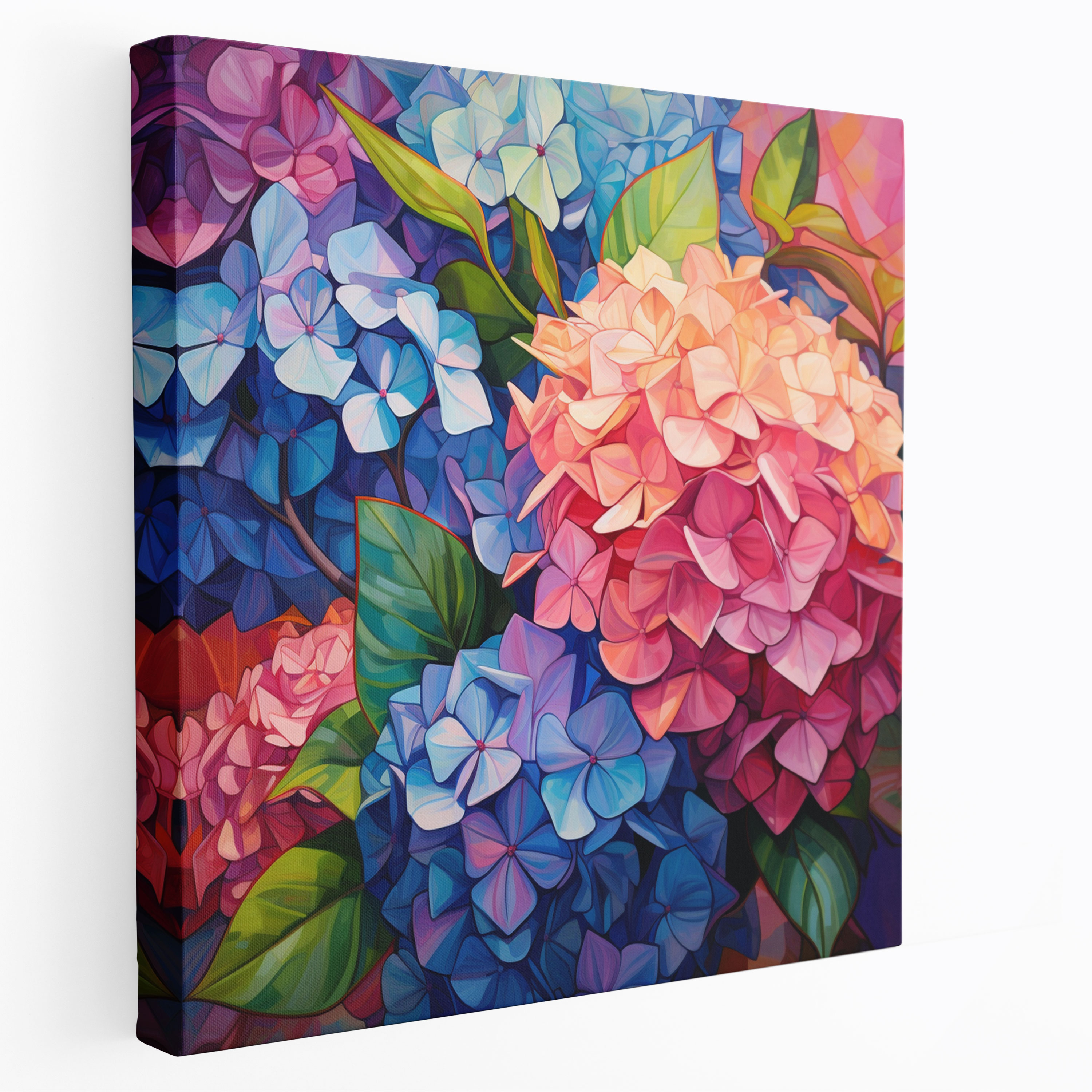Abstract Hydrangea Canvas Print - Hydrangea, Canvas Wall Art, Canvas, Hydrangea