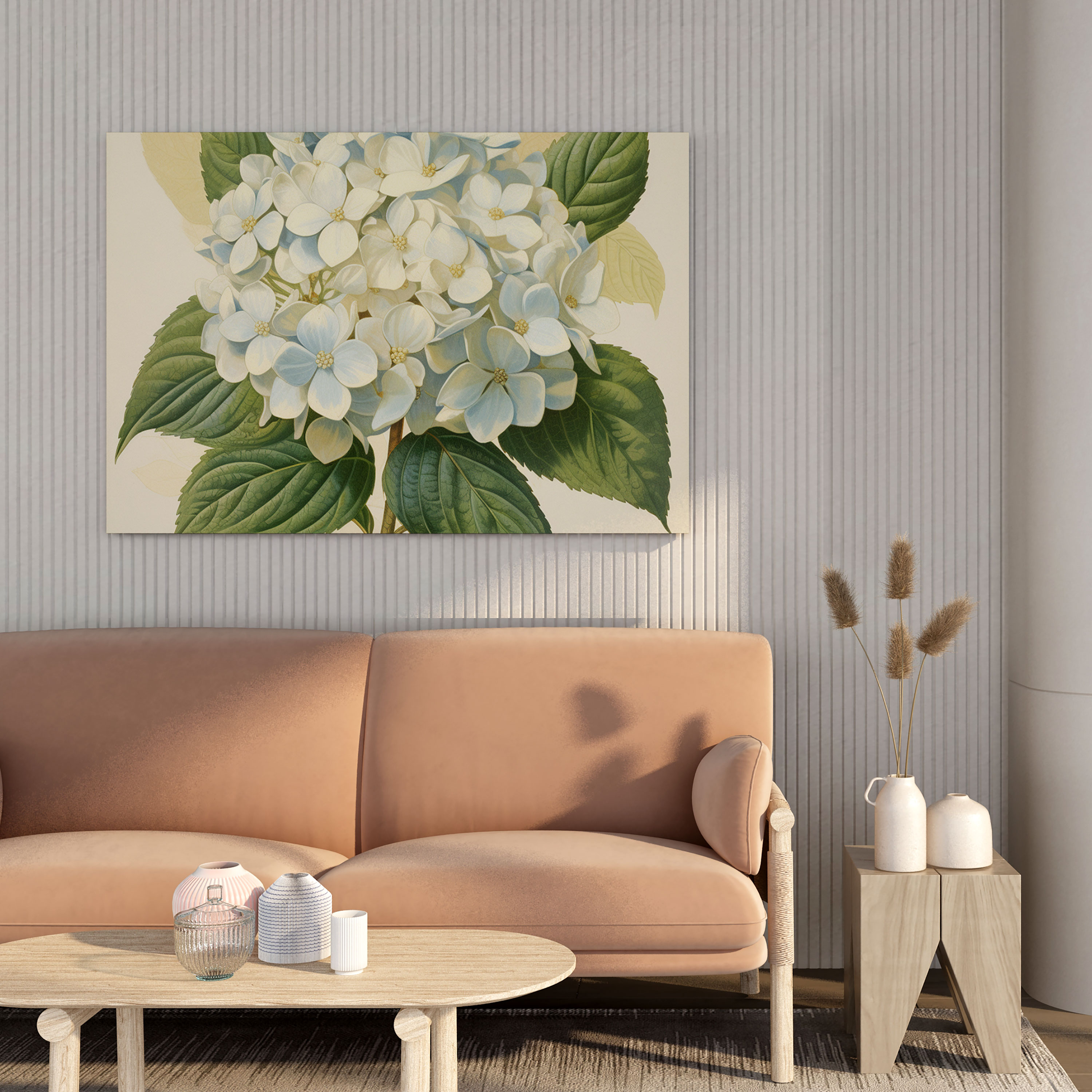 Hydrangea Vintage Poster - Hydrangea, Hydrangea, Vintage Poster, Canvas Print