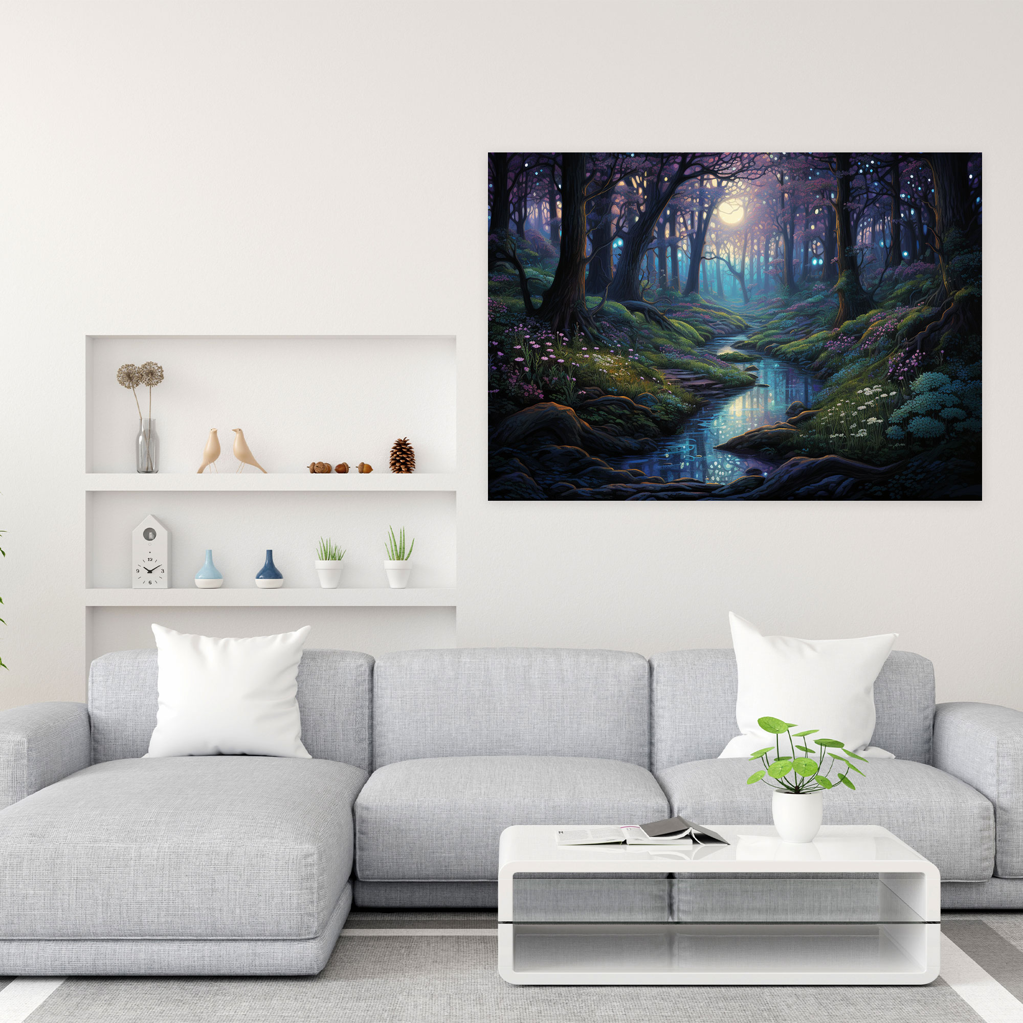 Twilight Whispers Wall Art - Hypnosis, Canvas Wall Art, Ethereal Ambiance, Canvas Print