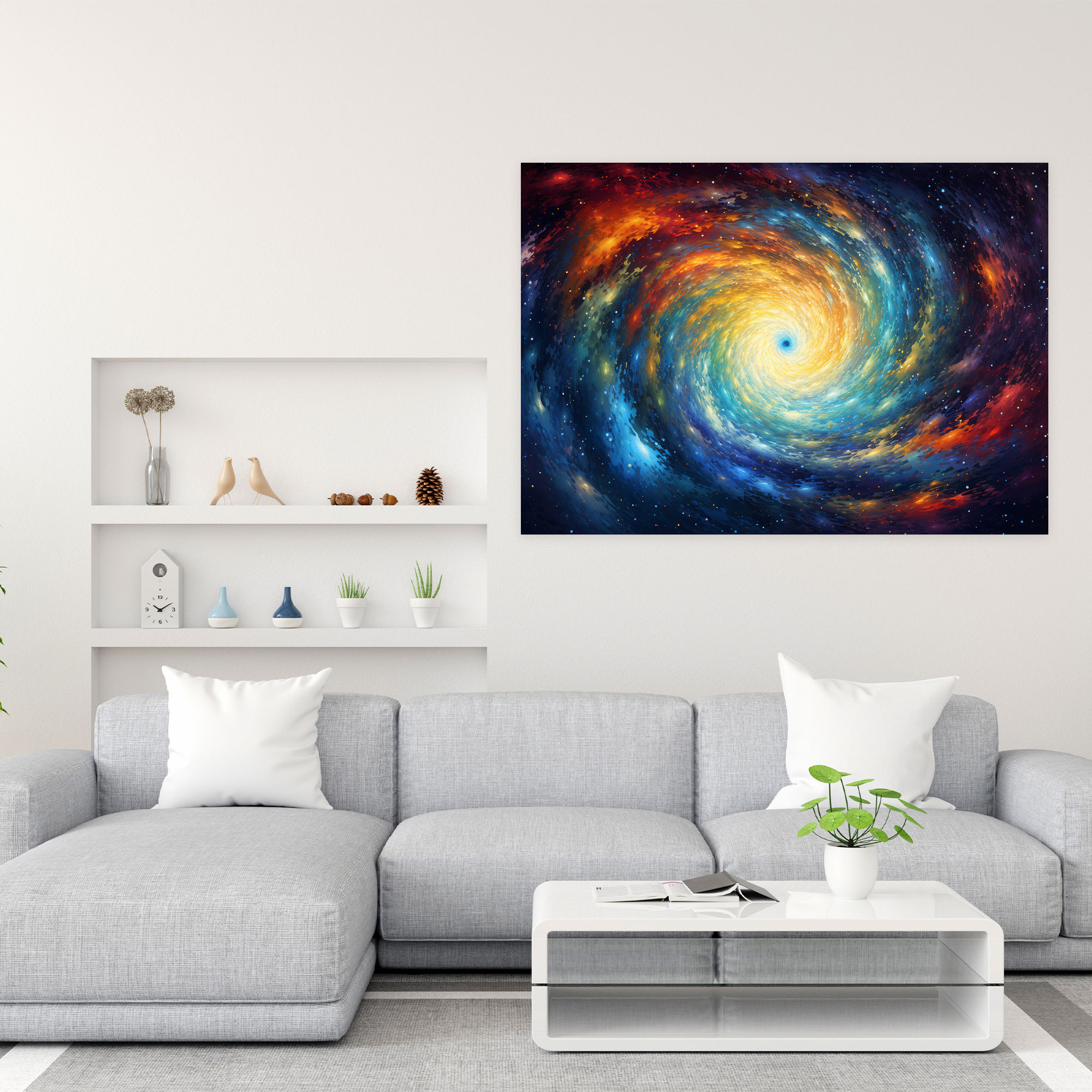 Stellar Hypnosis Canvas Print - Hypnosis, Wall Art, Hypnosis, Hypnotizing Spiral Galaxy