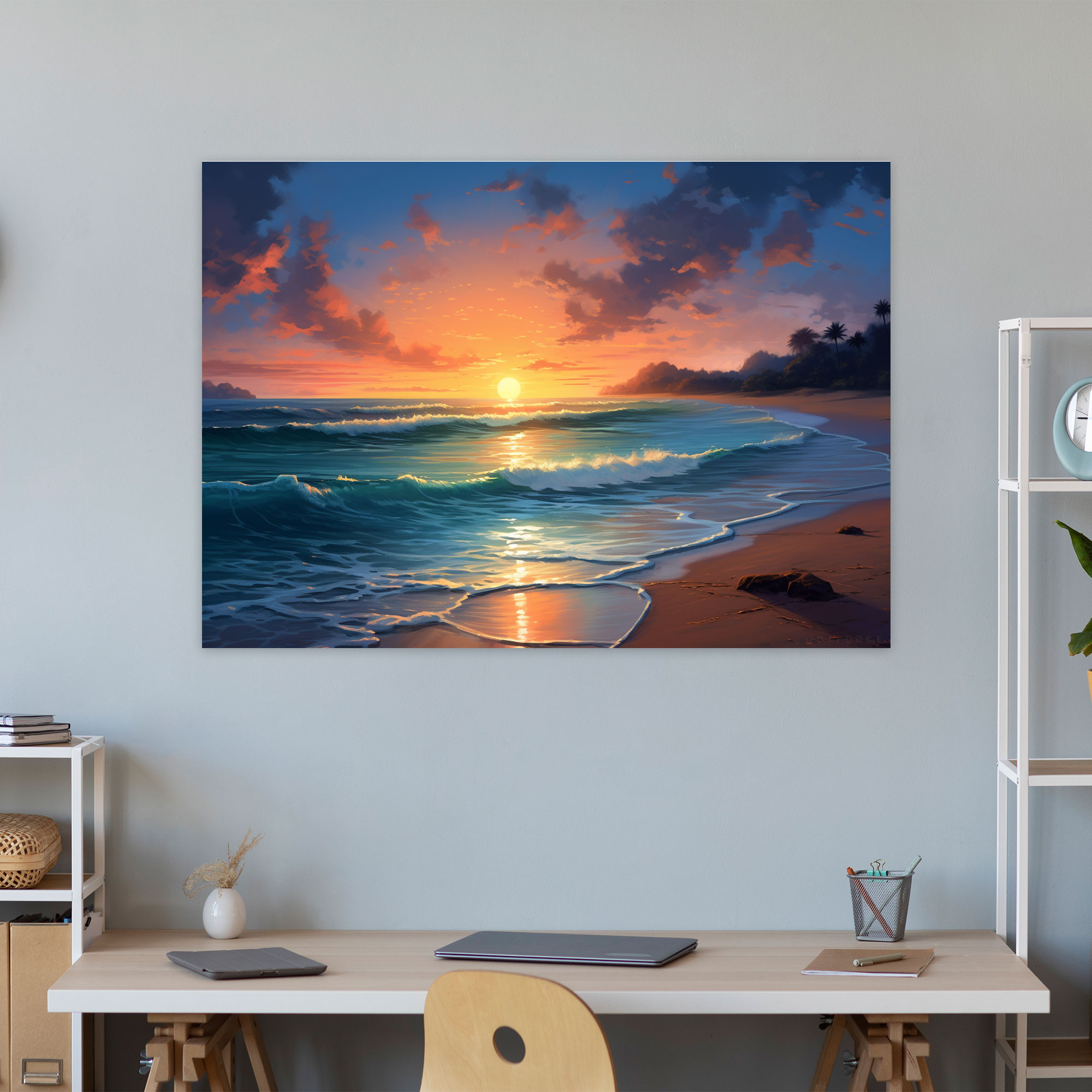 Hypnosis Canvas Print - Hypnosis, Serene Beach, Wall Art, Wall Decoration