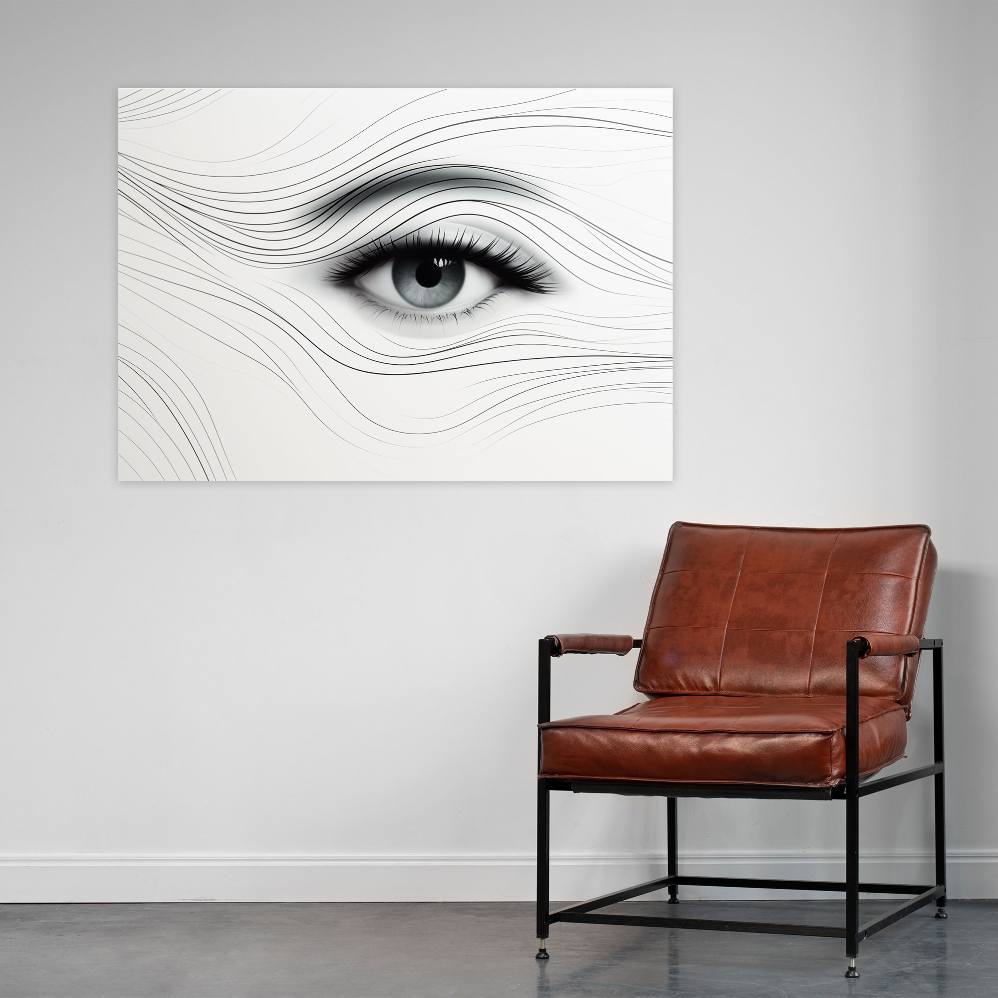 Hypnosis Wall Decoration - Hypnosis, Energy Waves, Canvas Wall Art, Wall Art