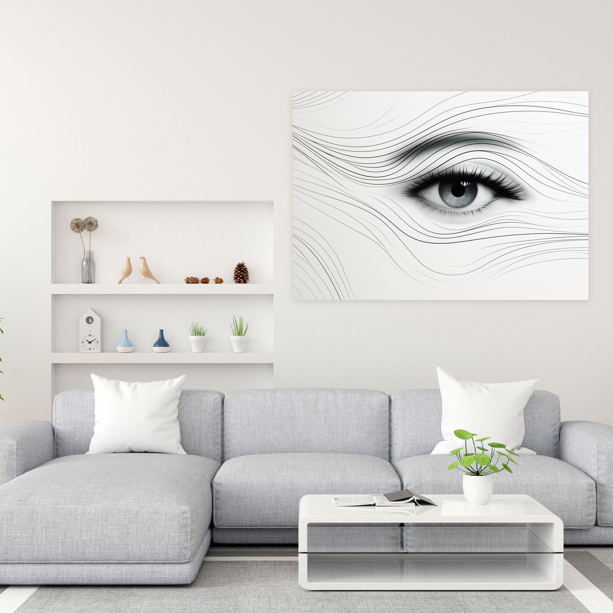 Hypnosis Wall Decoration - Hypnosis, Energy Waves, Canvas Wall Art, Wall Art