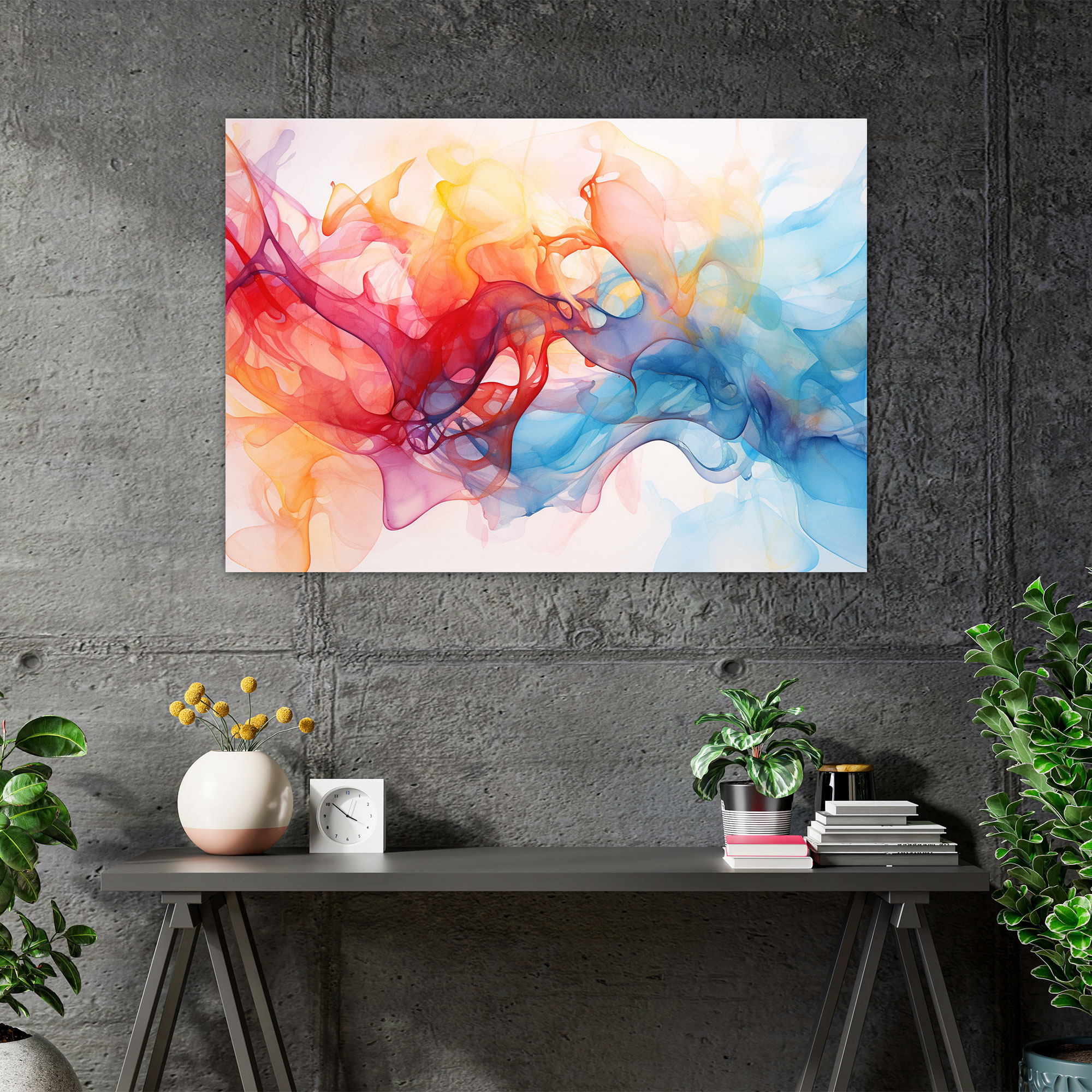 Hypnosis Wall Art - Hypnosis, Canvas, Home Decoration, Swirling Shapes