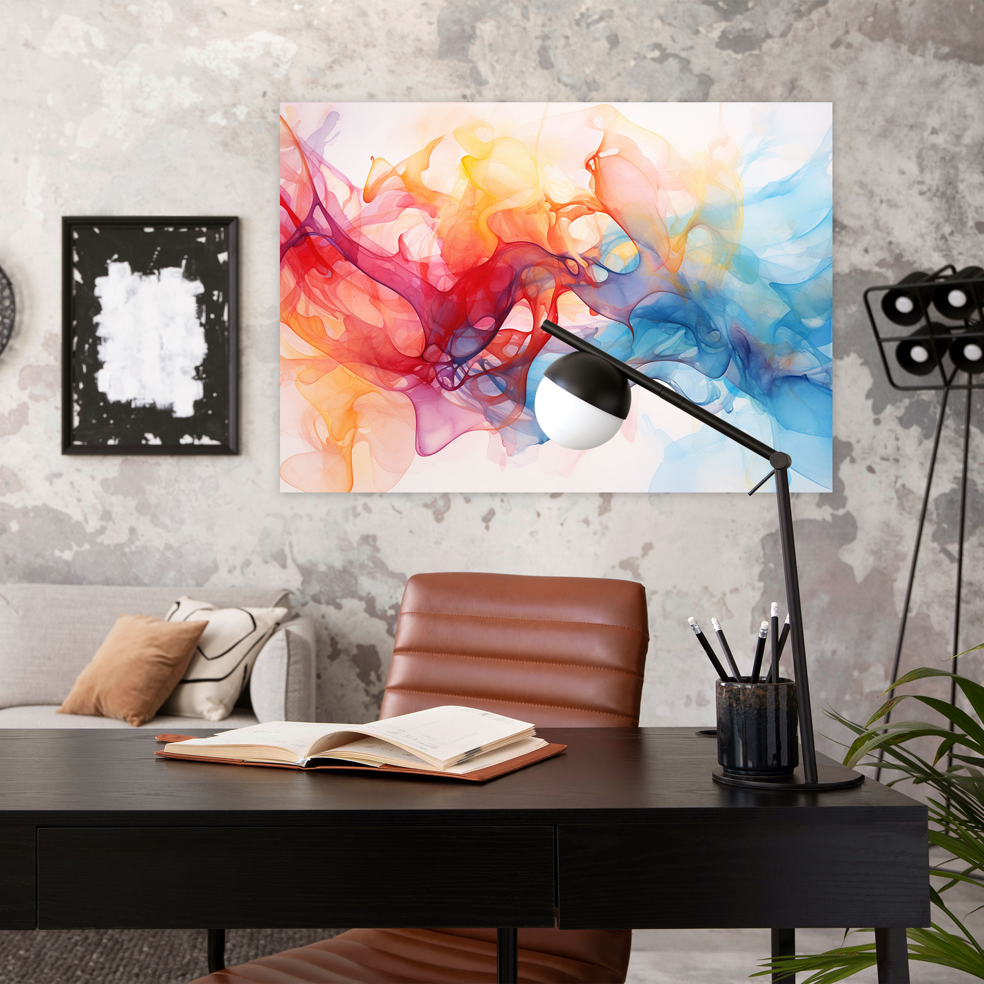 Hypnosis Wall Art - Hypnosis, Canvas, Home Decoration, Swirling Shapes