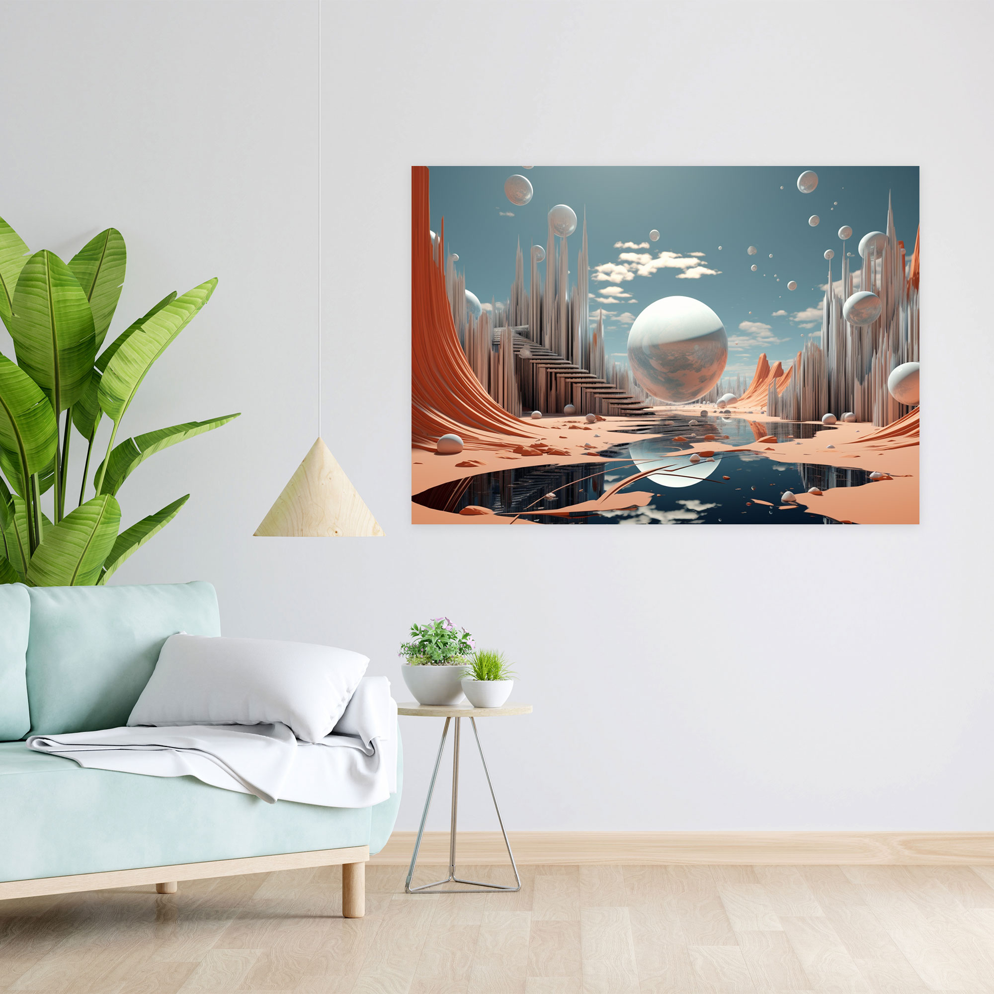 Hypnotic Dreamland Wall Art - Hypnosis, Digital Art, Floating Objects, Wall Art