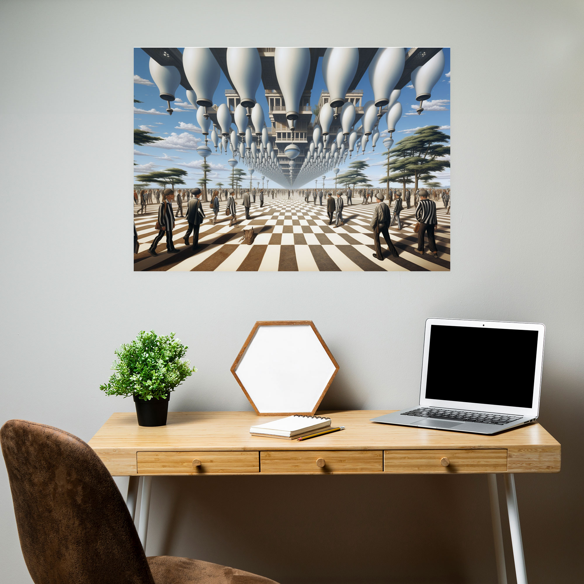 Mind-Bending Illusion Canvas Print - Hypnosis, Mind-Bending Picture, Hypnosis, Perception