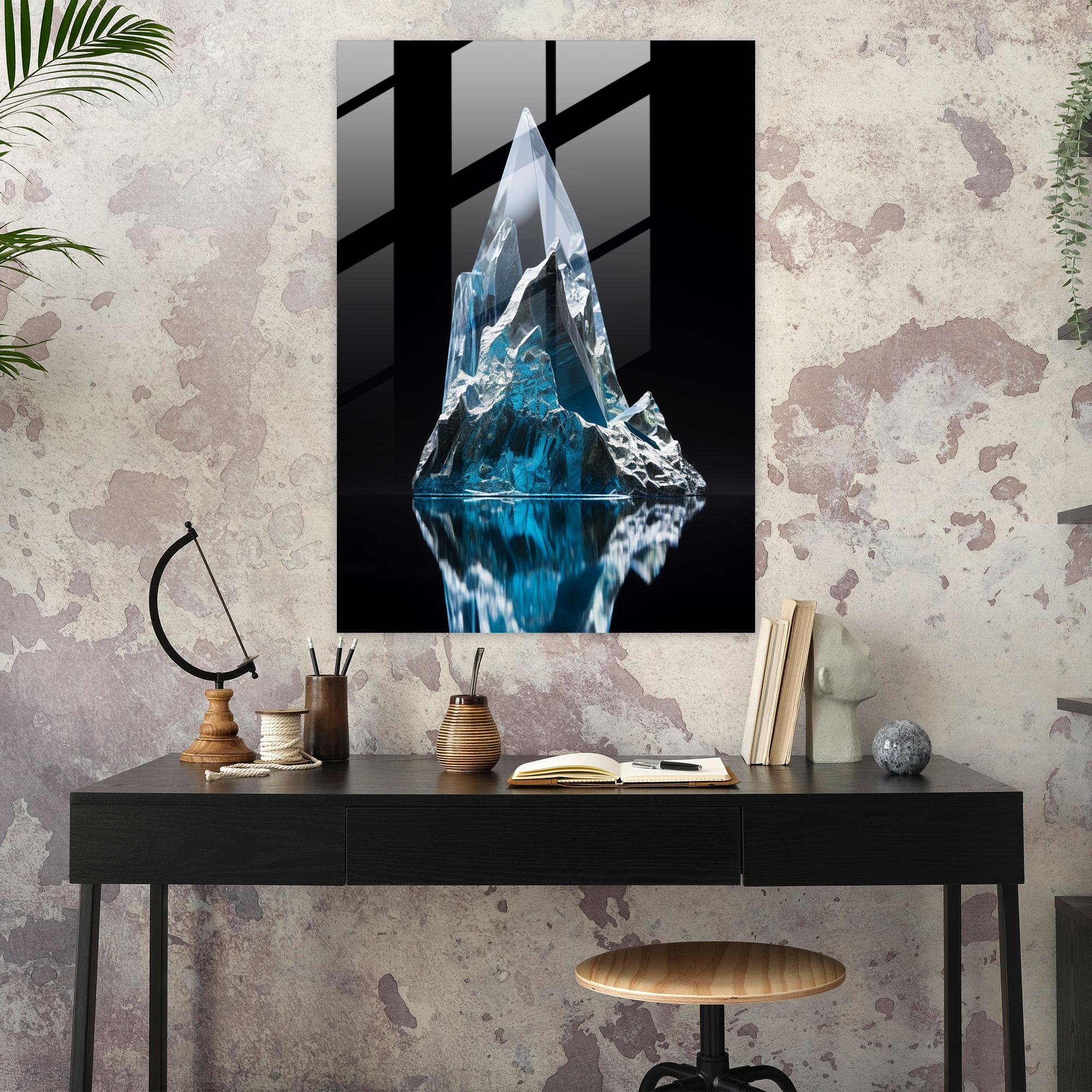 Tranquil Waters Glass Wall Art - Iceberg, Purity, Serenity, Serene