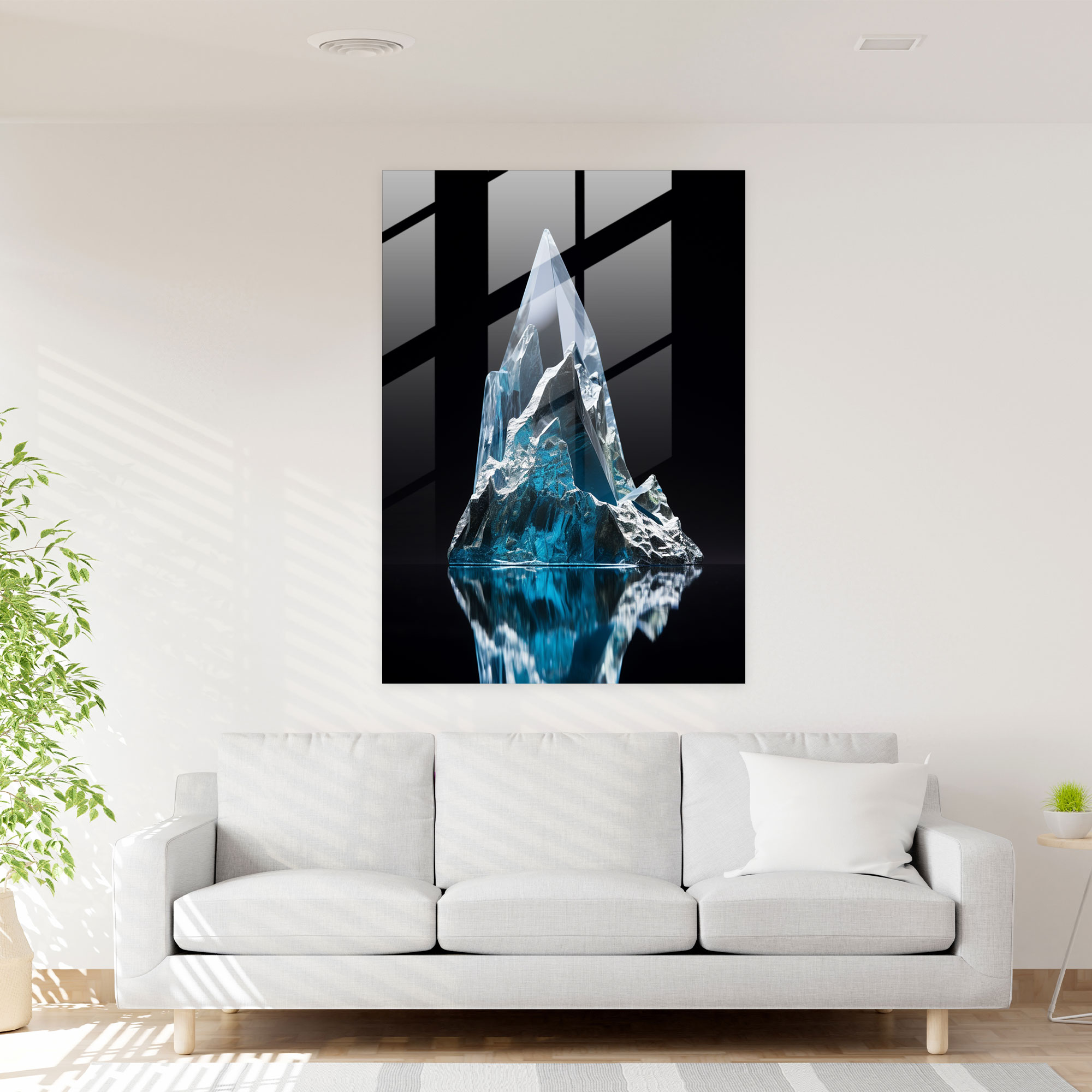 Tranquil Waters Glass Wall Art - Iceberg, Purity, Serenity, Serene